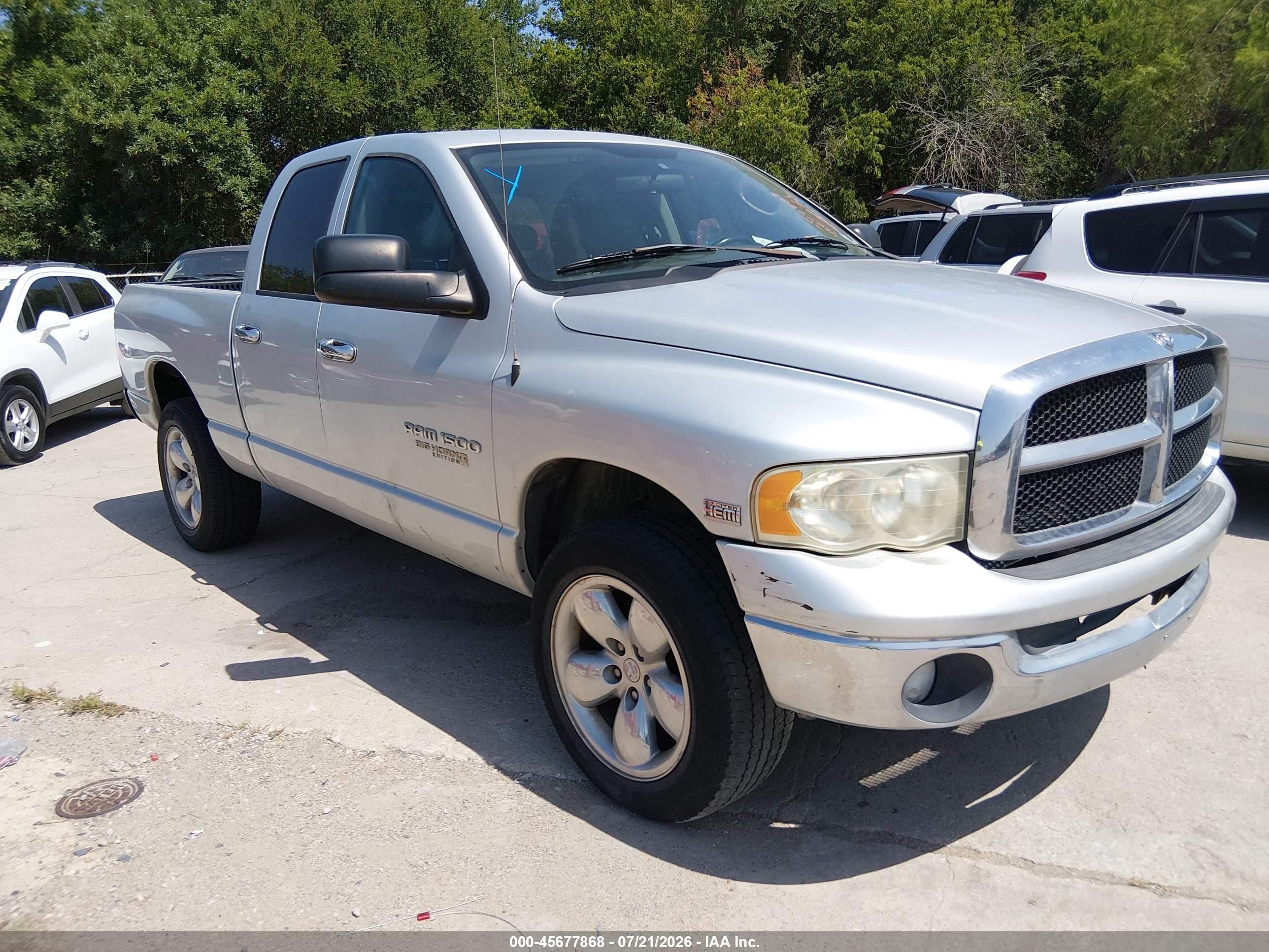 2005 Dodge Ram 1500 Slt/laramie White vin: 1D7HU18D05S170980
