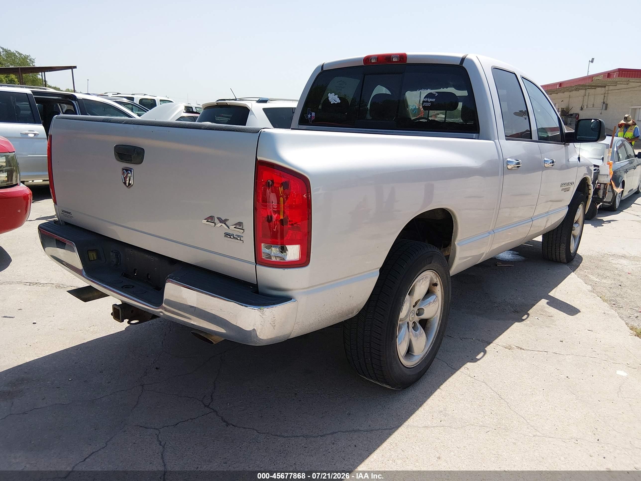 2005 Dodge Ram 1500 Slt/laramie White vin: 1D7HU18D05S170980