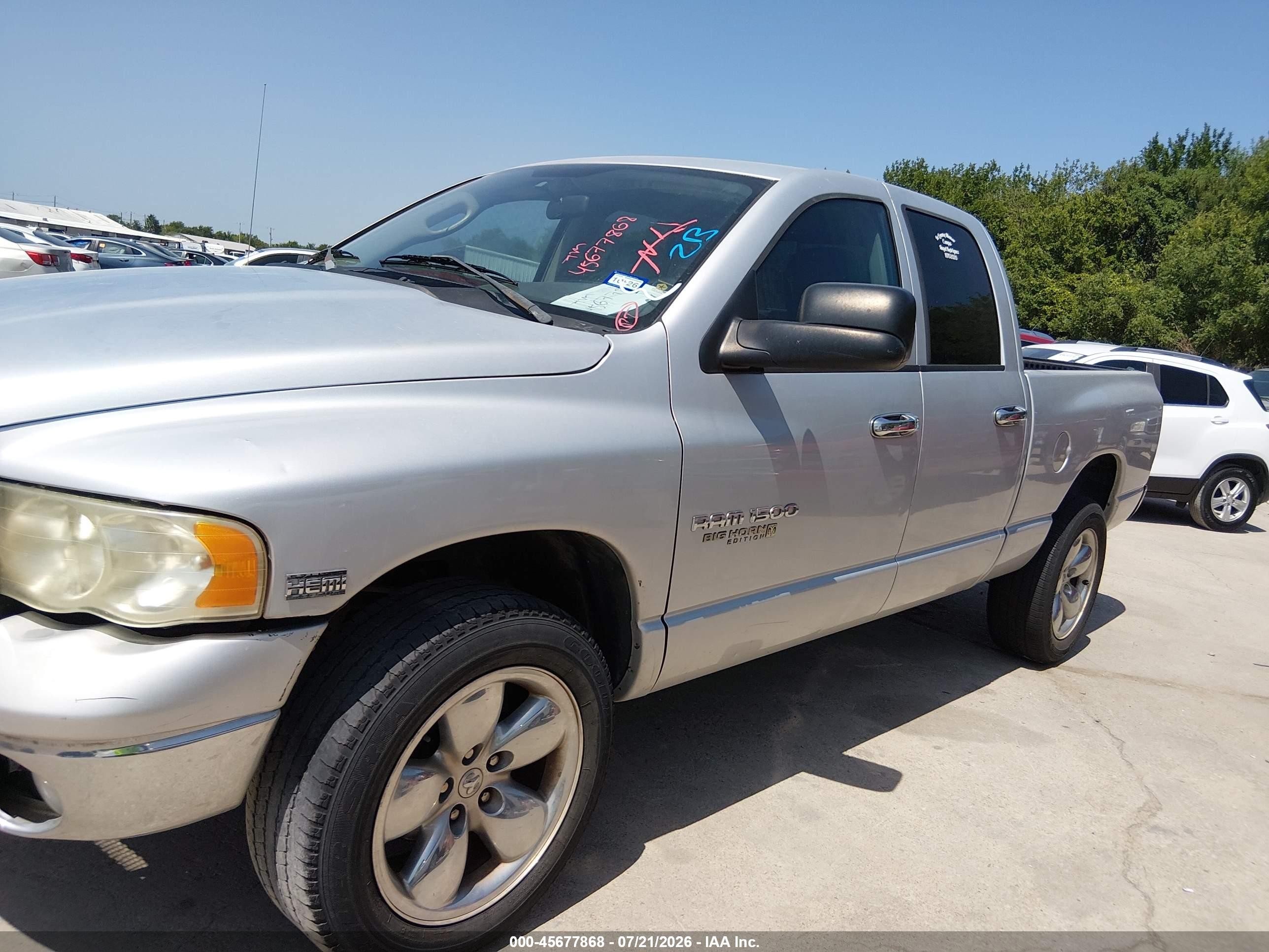 2005 Dodge Ram 1500 Slt/laramie White vin: 1D7HU18D05S170980