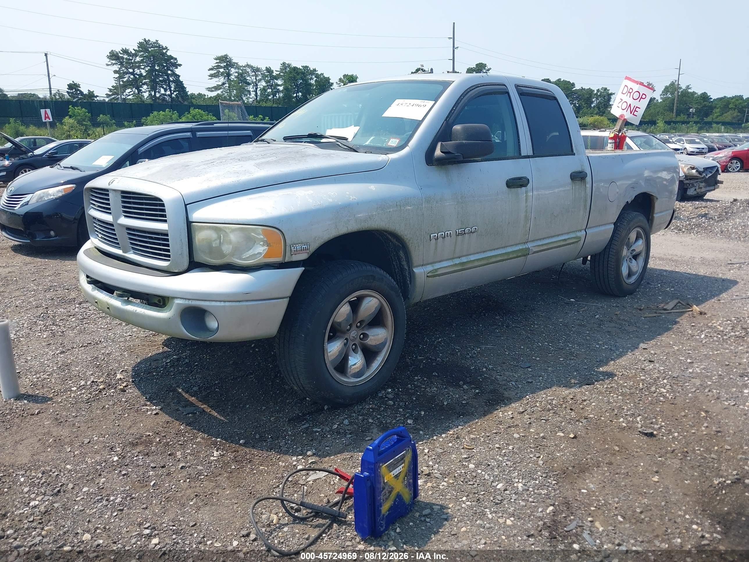 2004 Dodge Ram 1500 Slt/laramie Серебряный vin: 1D7HU18D14S625690
