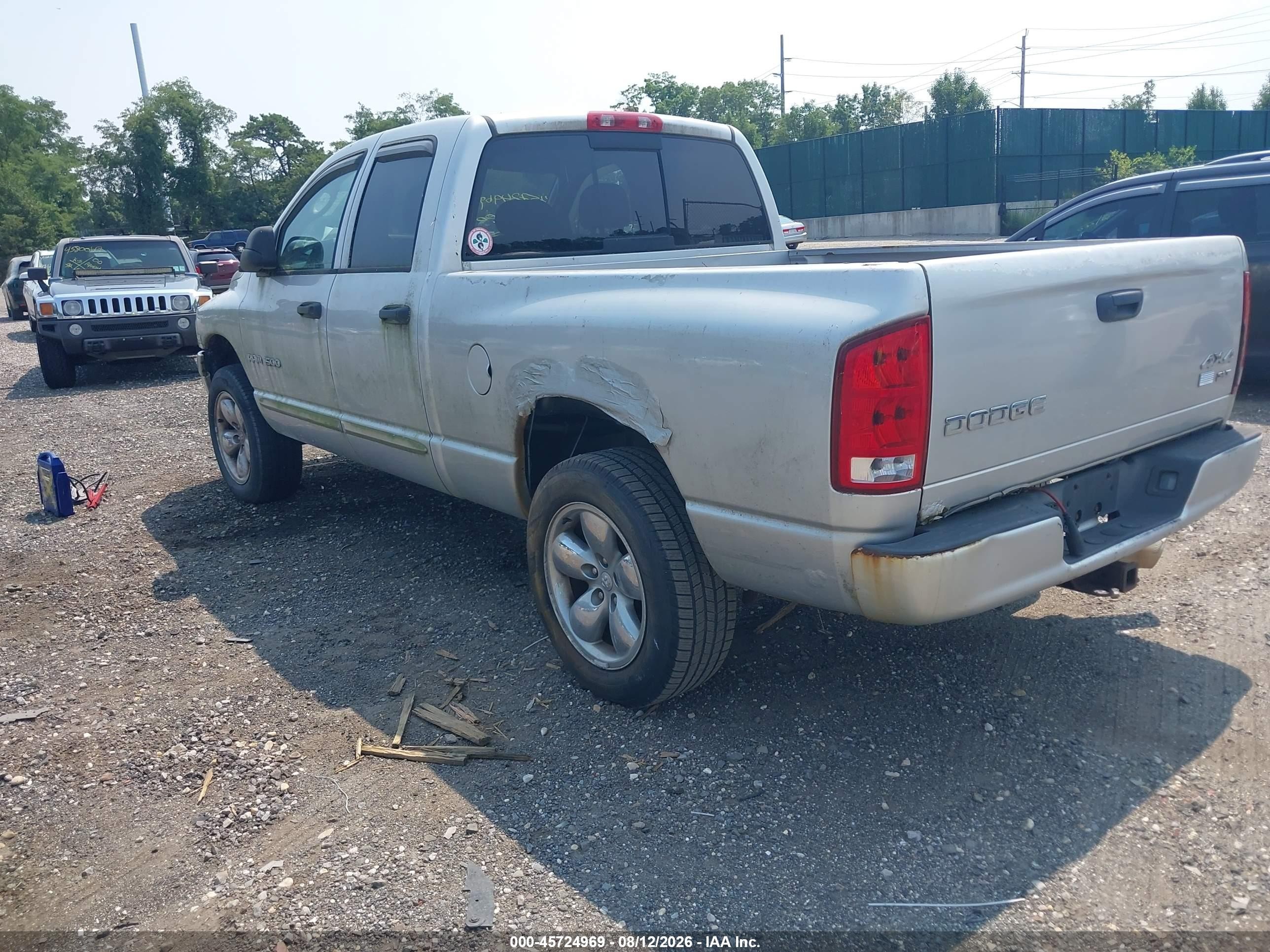 2004 Dodge Ram 1500 Slt/laramie Серебряный vin: 1D7HU18D14S625690