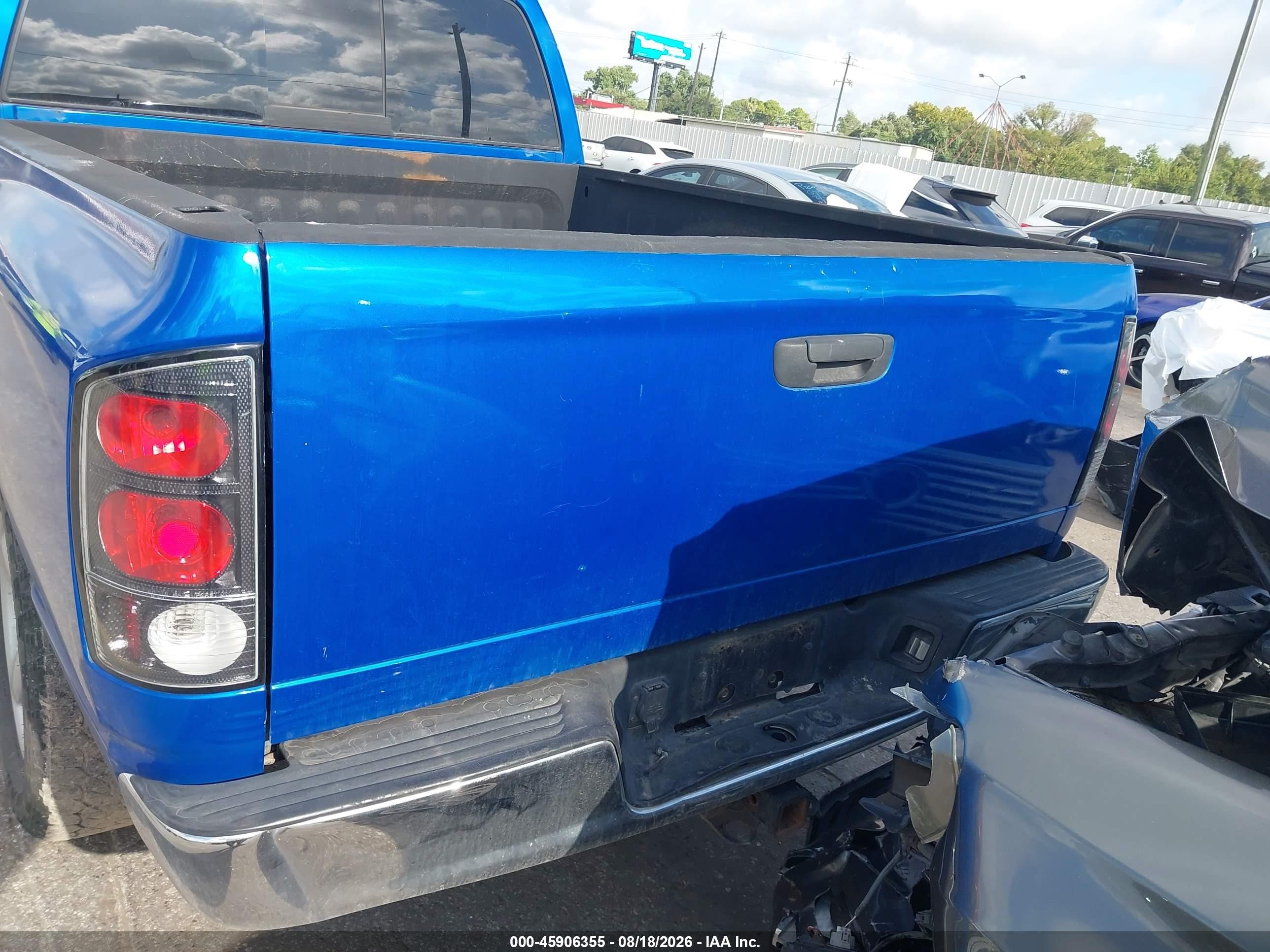 2005 Dodge Ram 1500 Slt/laramie Blue vin: 1D7HU18D15S221886