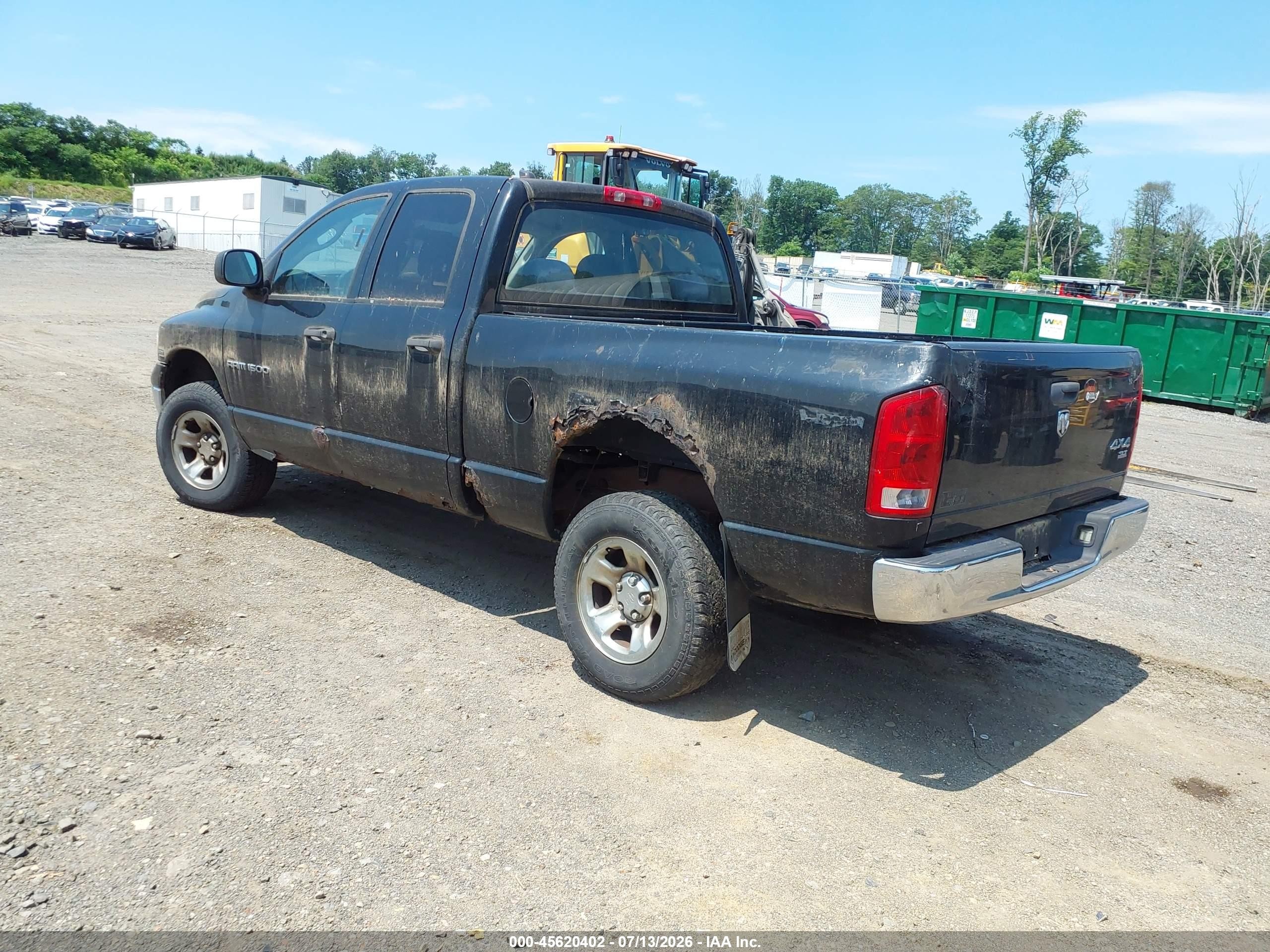 2005 Dodge Ram 1500 Slt/laramie Black vin: 1D7HU18D15S294997