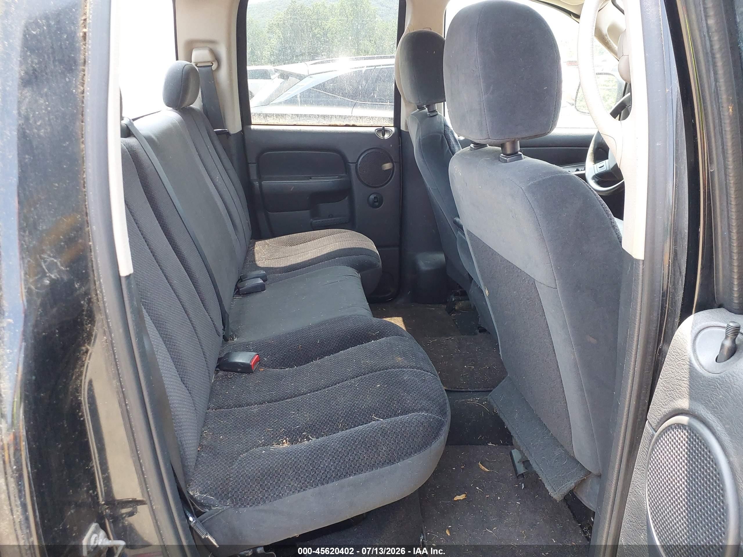 2005 Dodge Ram 1500 Slt/laramie Black vin: 1D7HU18D15S294997