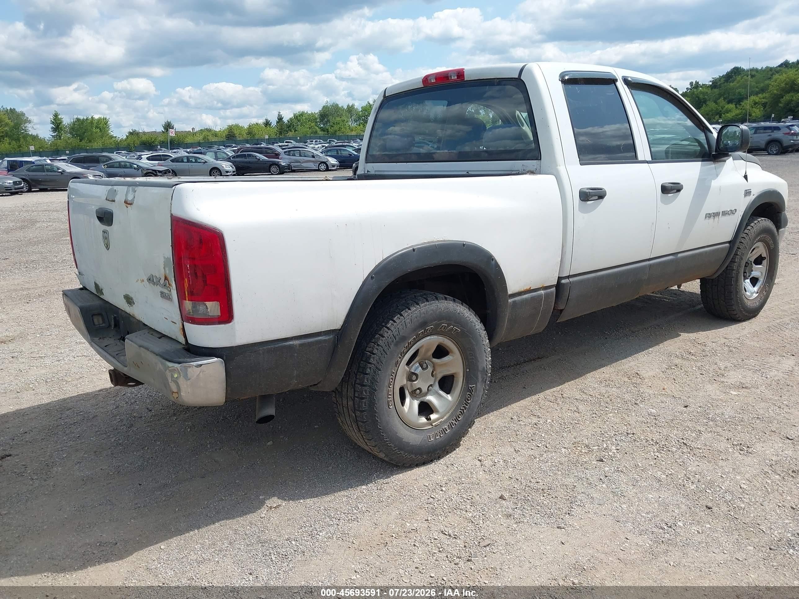 2005 Dodge Ram 1500 Slt/laramie White vin: 1D7HU18D15S313659