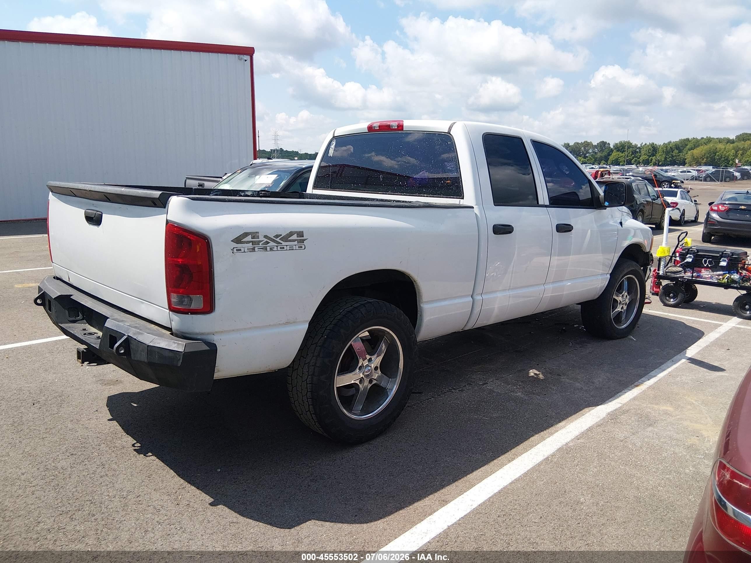 2004 Dodge Ram 1500 Slt/laramie White vin: 1D7HU18D24S582543