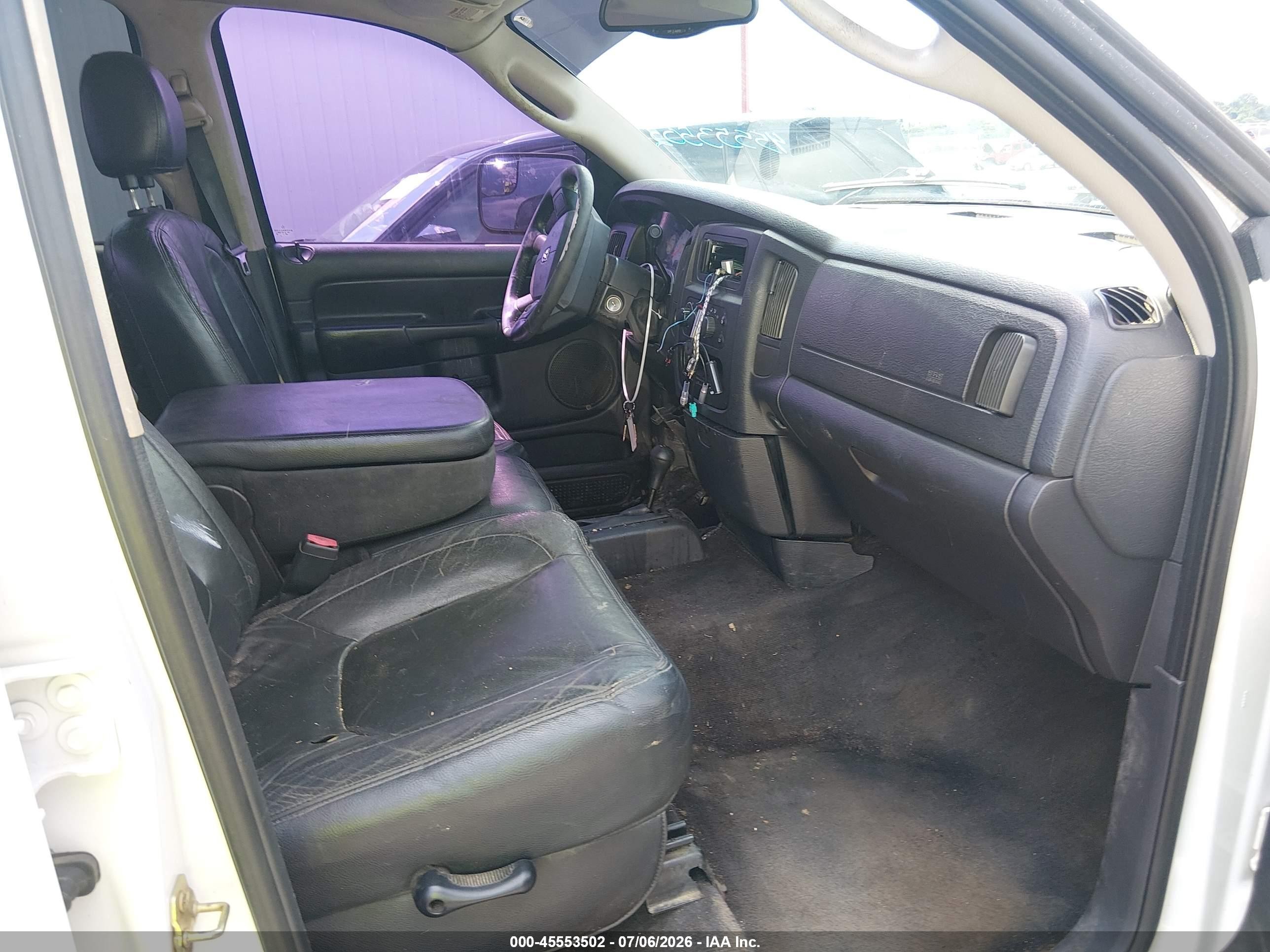 2004 Dodge Ram 1500 Slt/laramie White vin: 1D7HU18D24S582543