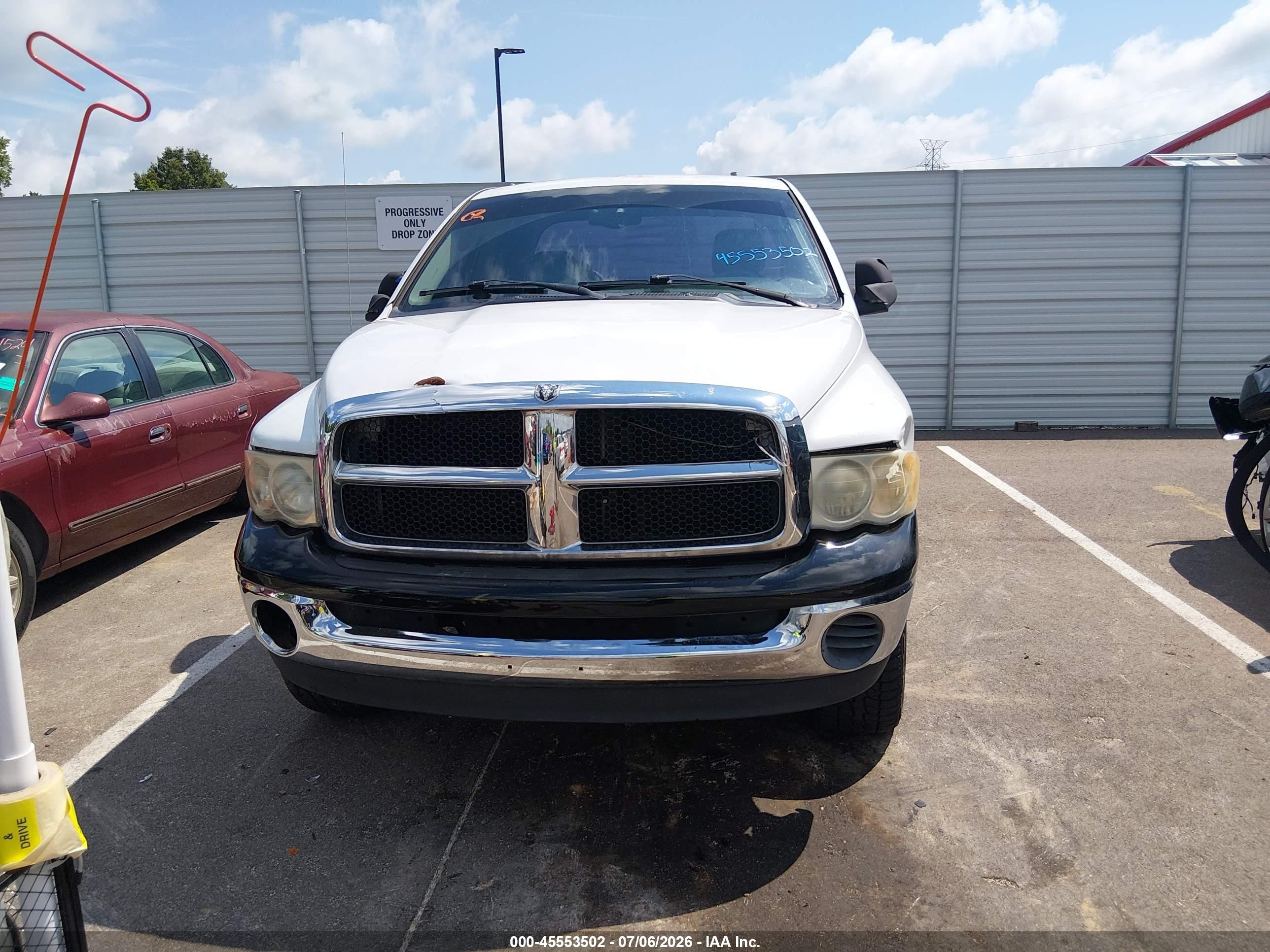 2004 Dodge Ram 1500 Slt/laramie White vin: 1D7HU18D24S582543
