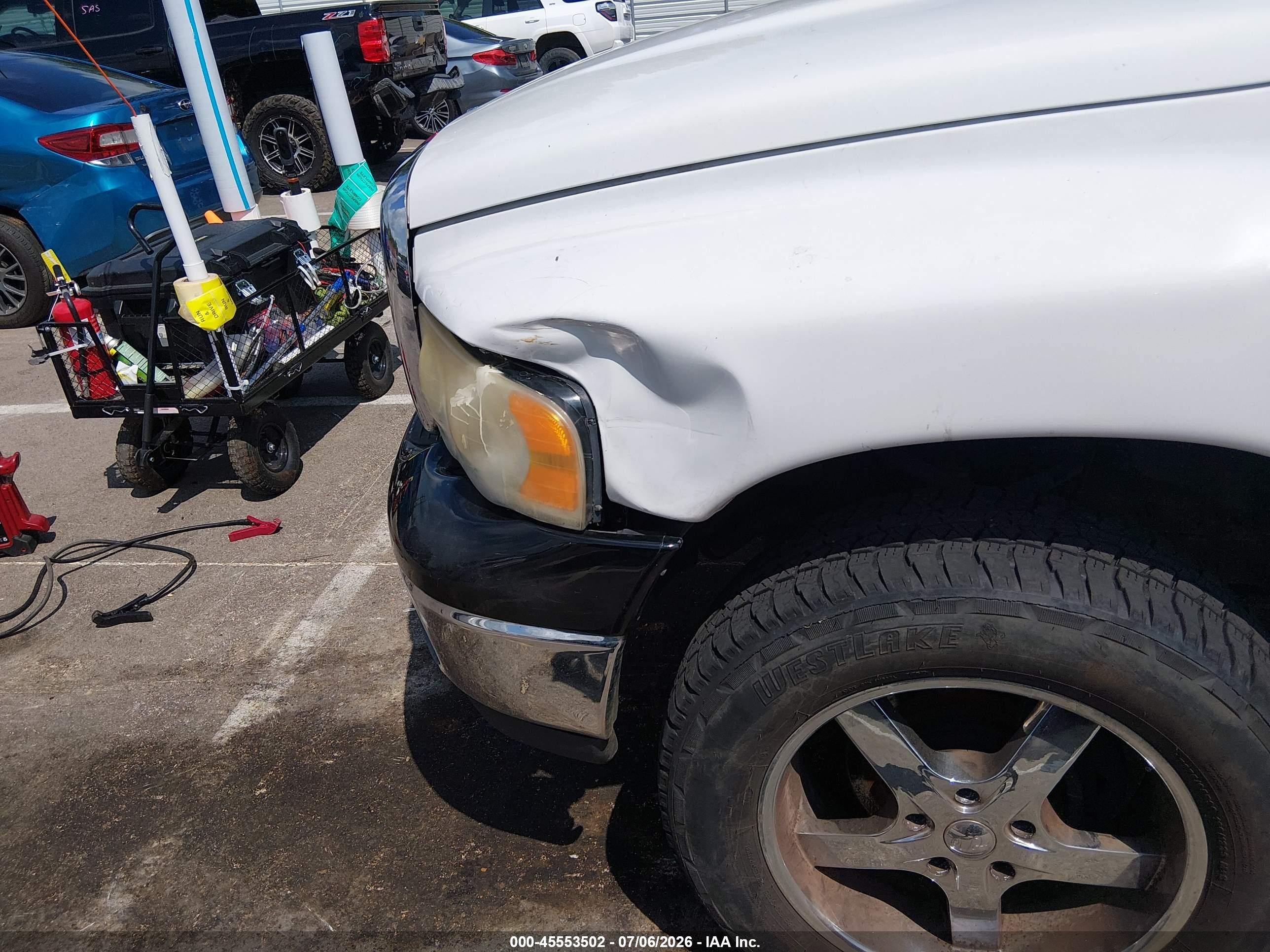 2004 Dodge Ram 1500 Slt/laramie White vin: 1D7HU18D24S582543