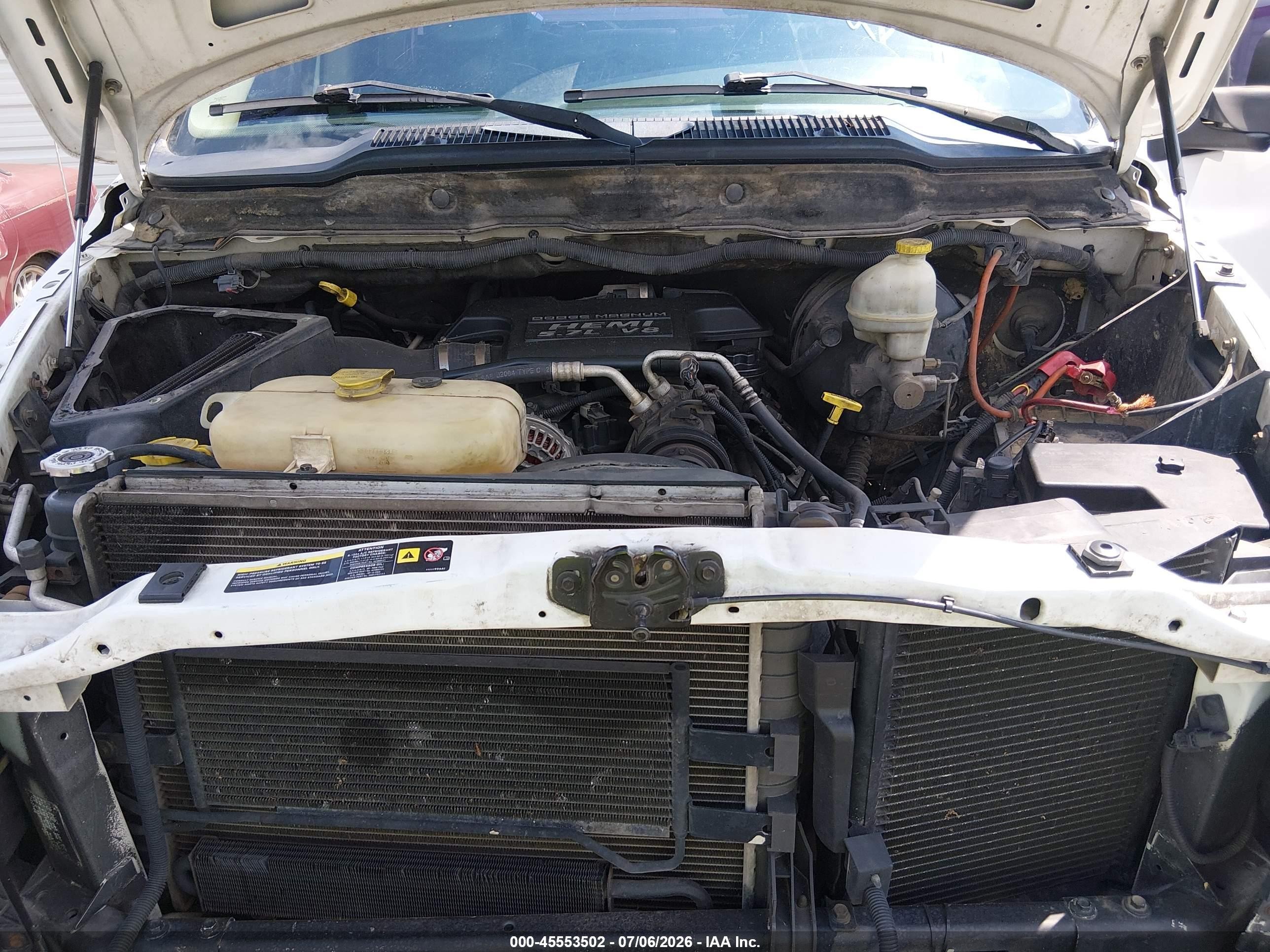 2004 Dodge Ram 1500 Slt/laramie White vin: 1D7HU18D24S582543