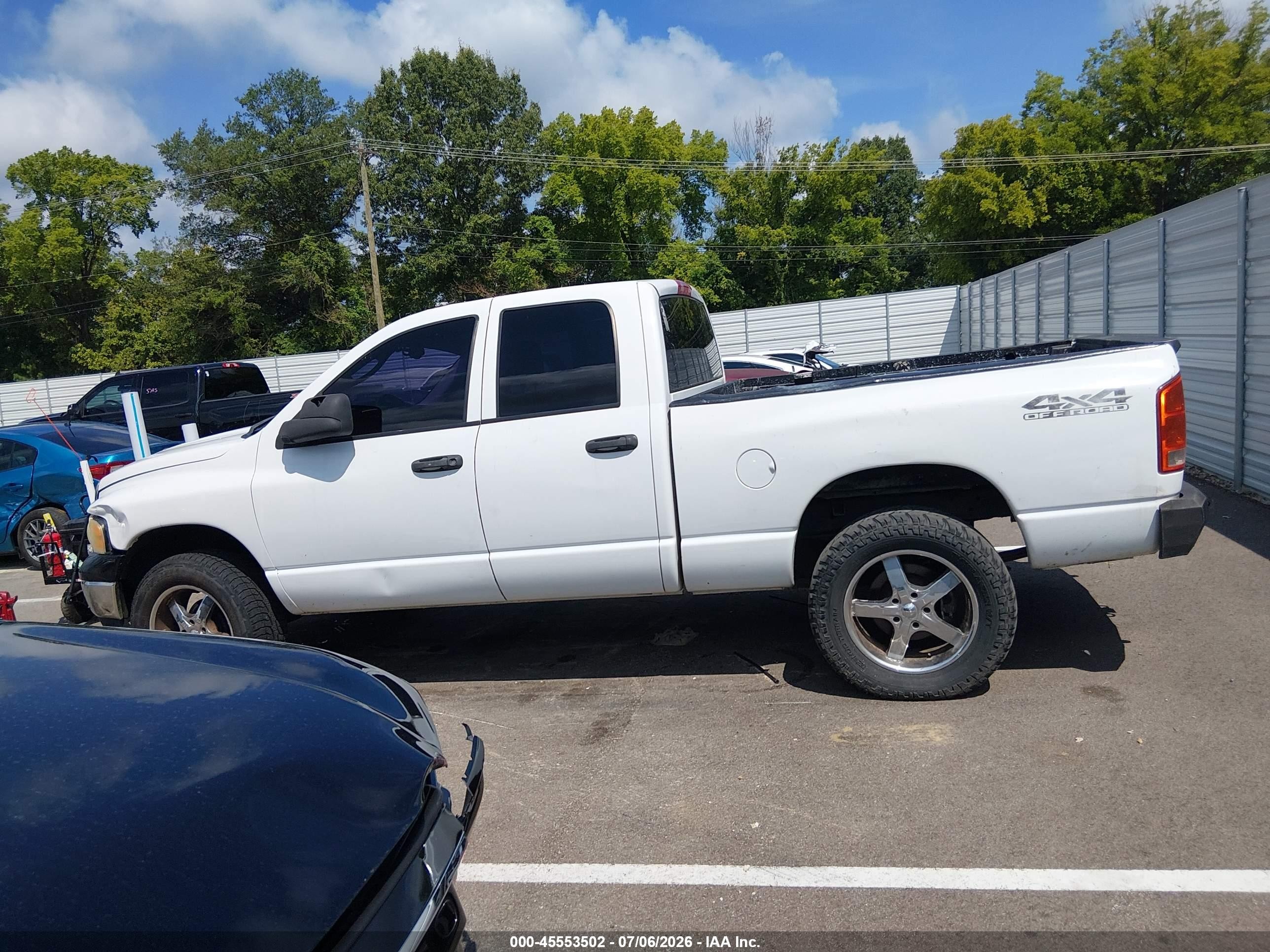 2004 Dodge Ram 1500 Slt/laramie White vin: 1D7HU18D24S582543