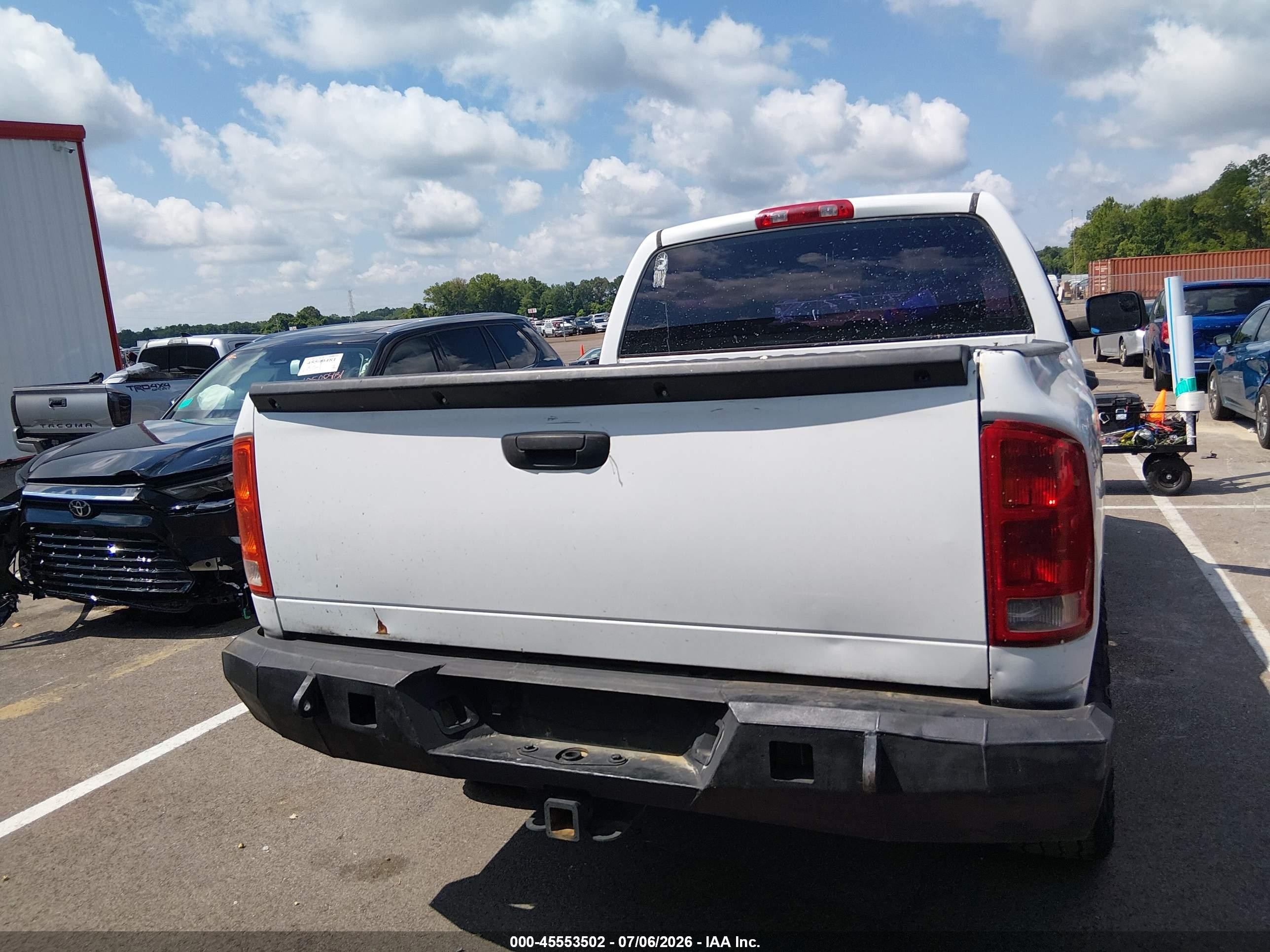 2004 Dodge Ram 1500 Slt/laramie White vin: 1D7HU18D24S582543