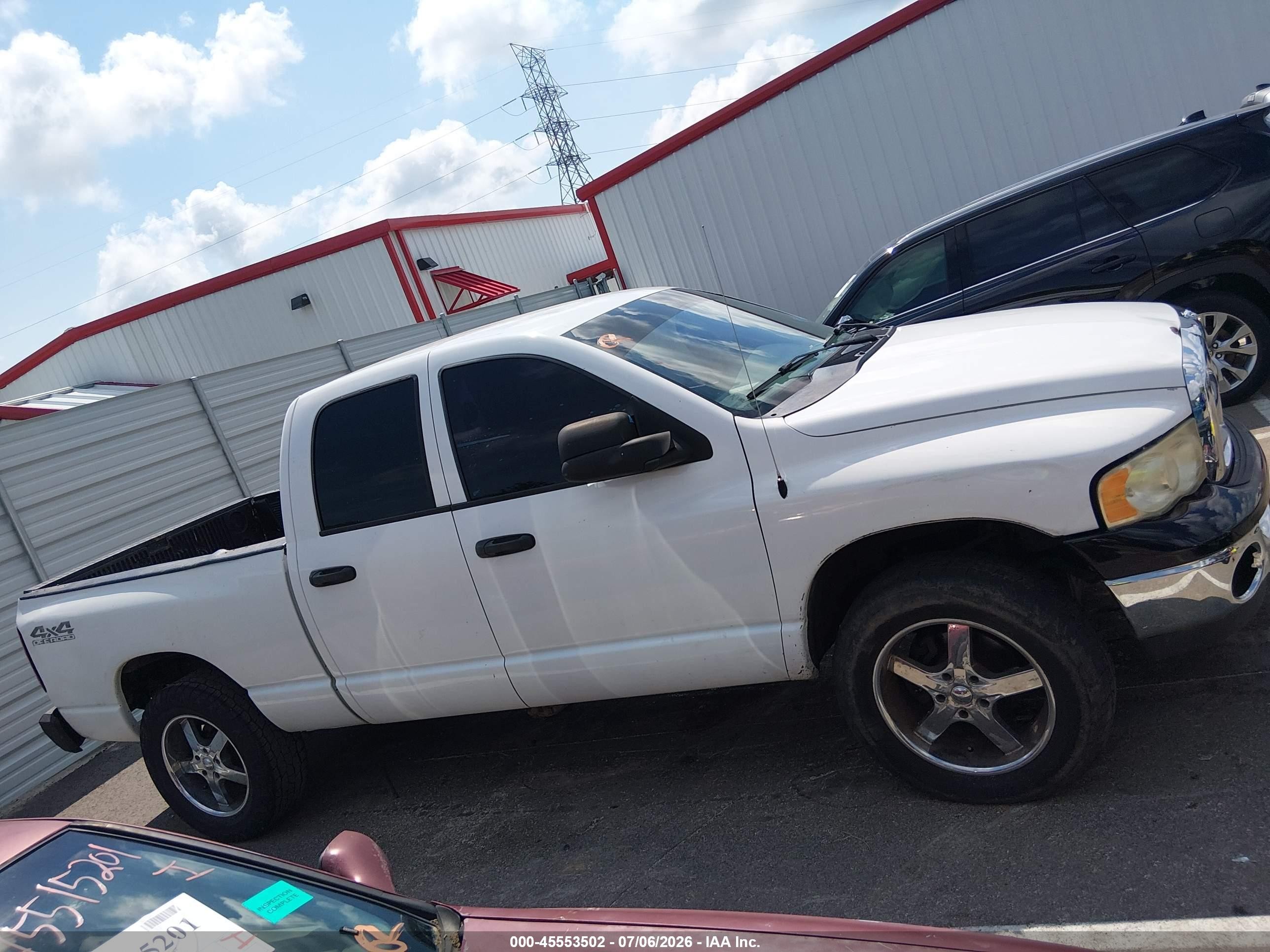 2004 Dodge Ram 1500 Slt/laramie White vin: 1D7HU18D24S582543