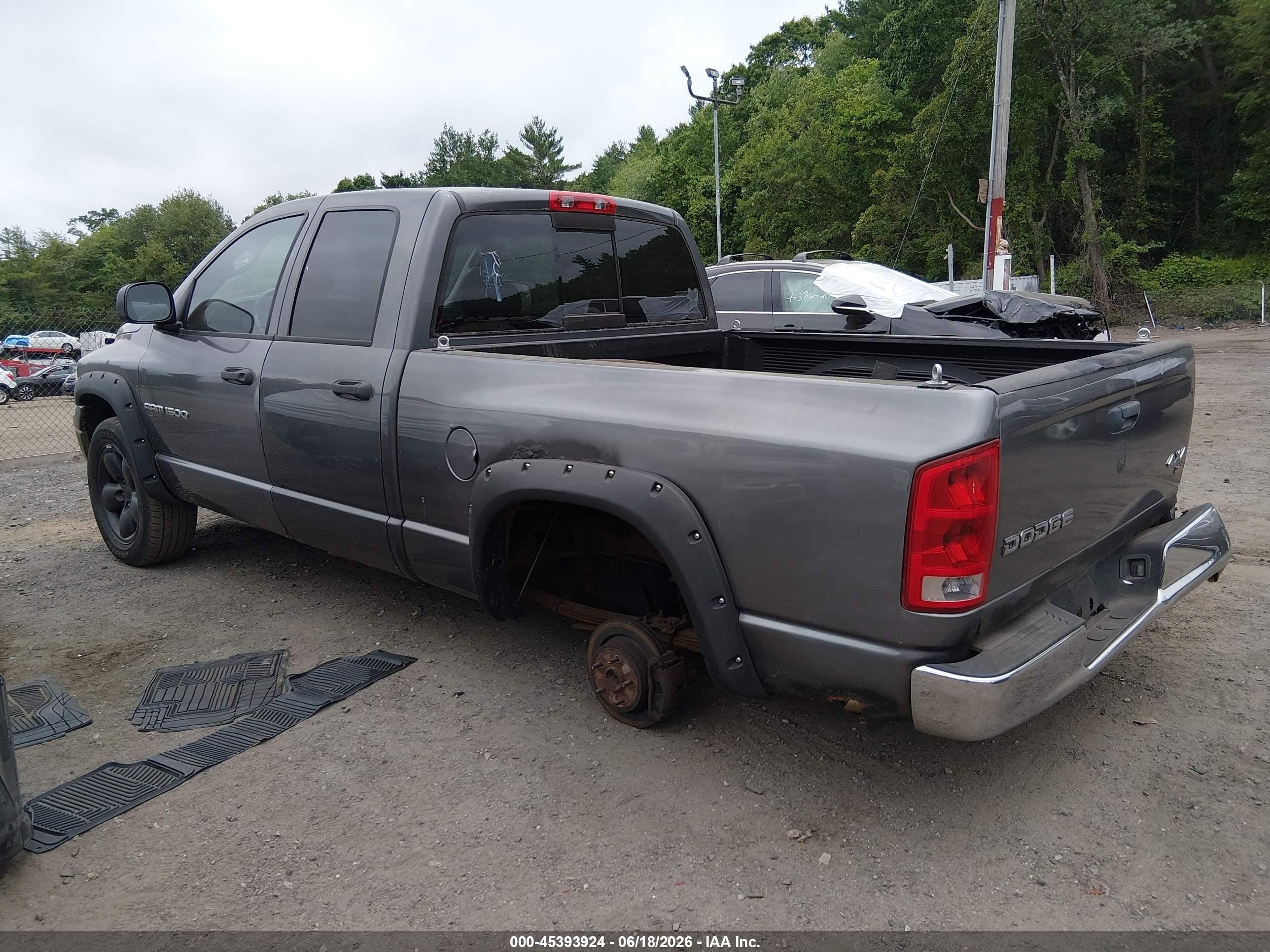 2004 Dodge Ram 1500 Slt/laramie Gray vin: 1D7HU18D24S653367