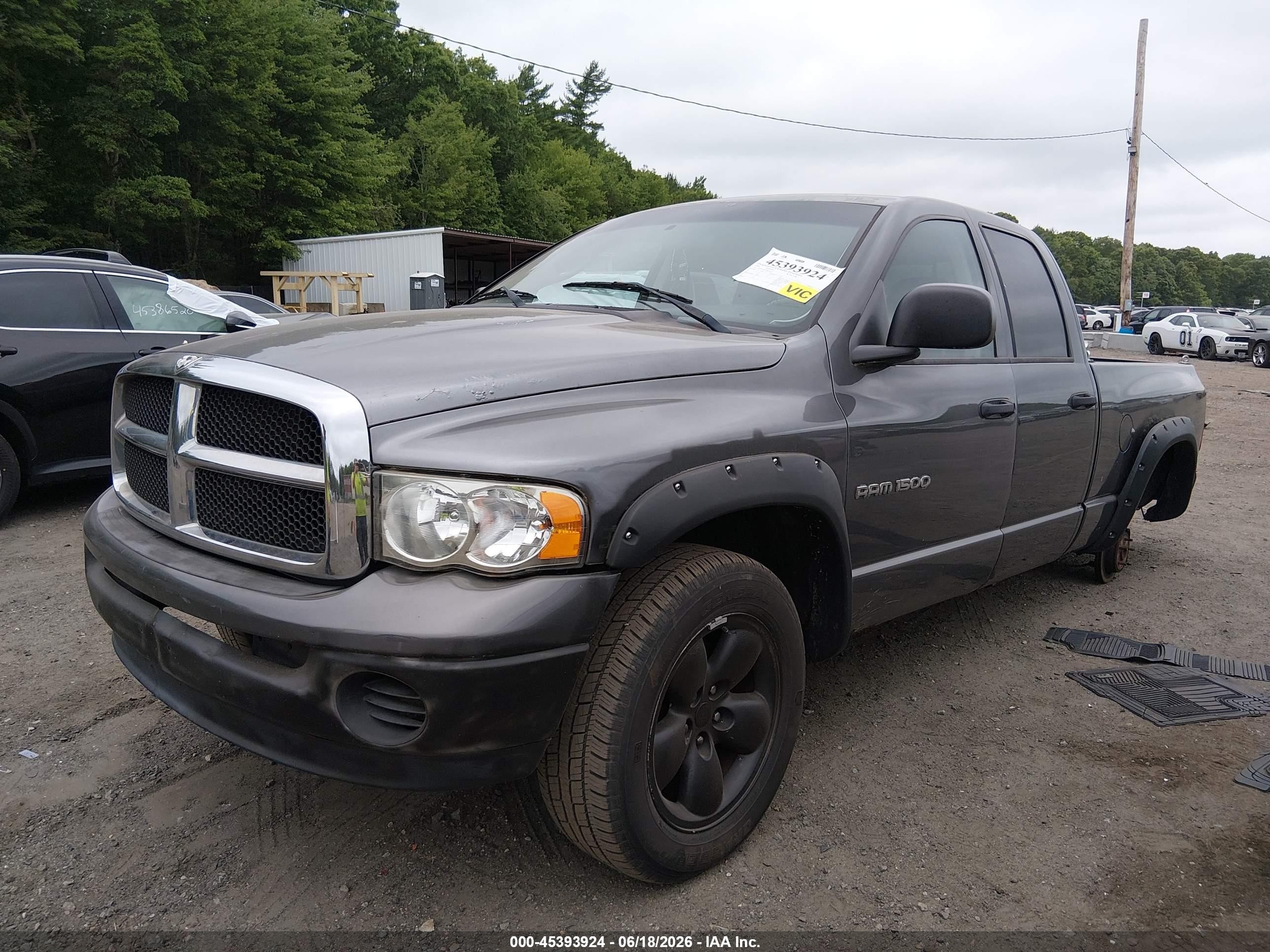 2004 Dodge Ram 1500 Slt/laramie Gray vin: 1D7HU18D24S653367