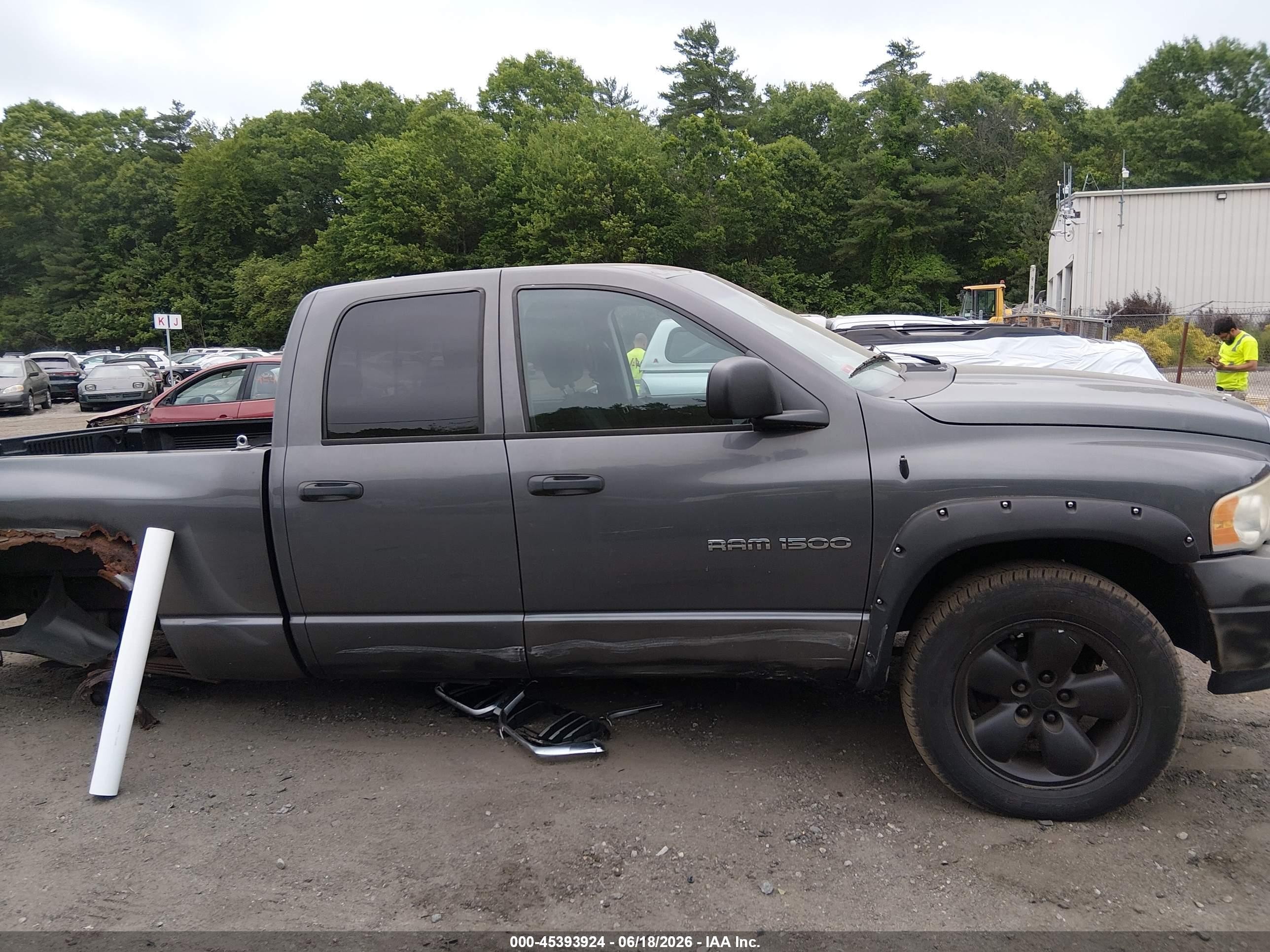 2004 Dodge Ram 1500 Slt/laramie Gray vin: 1D7HU18D24S653367
