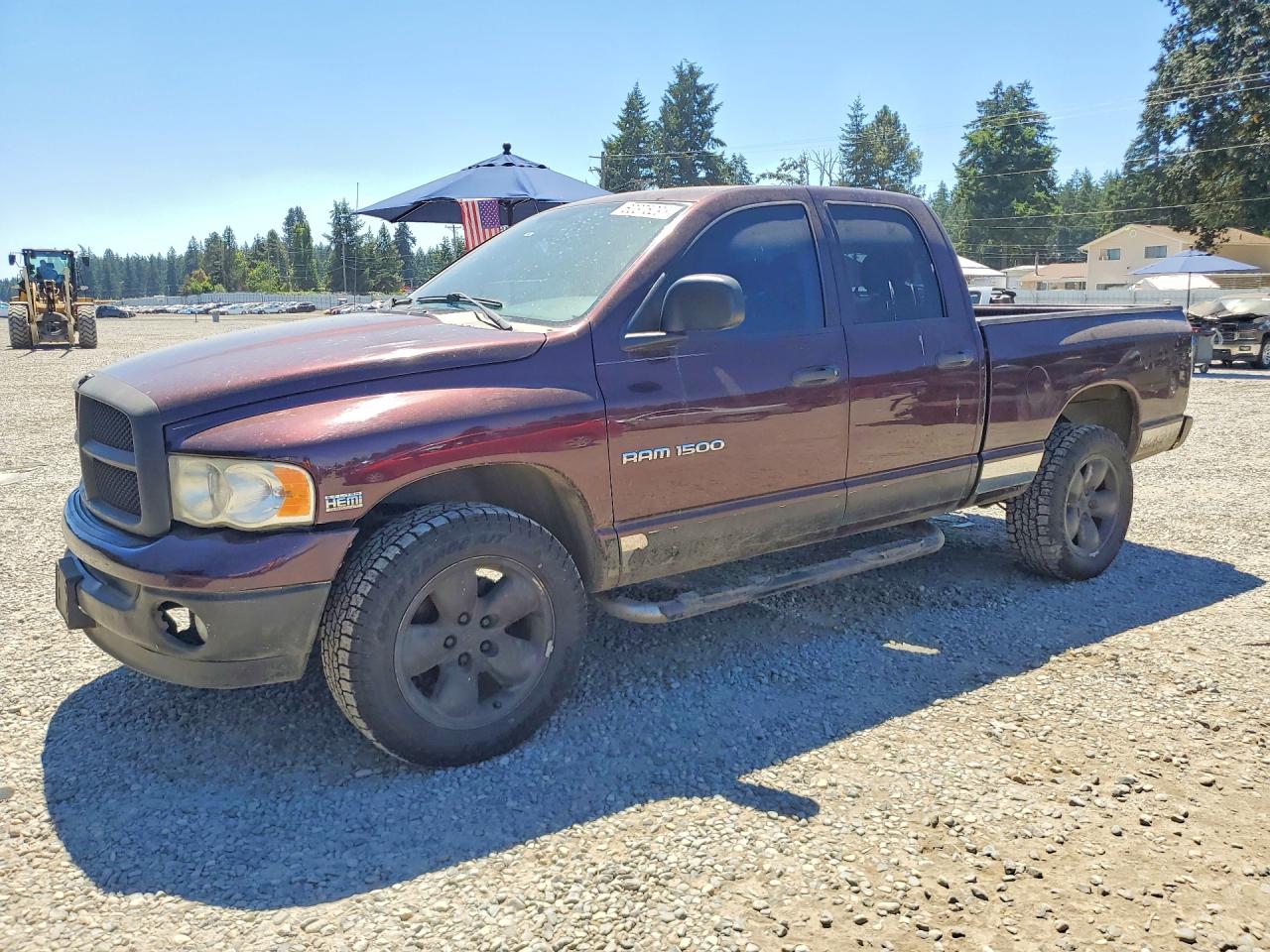 2005 Dodge Ram 1500 St Burgundy vin: 1D7HU18D25S108383