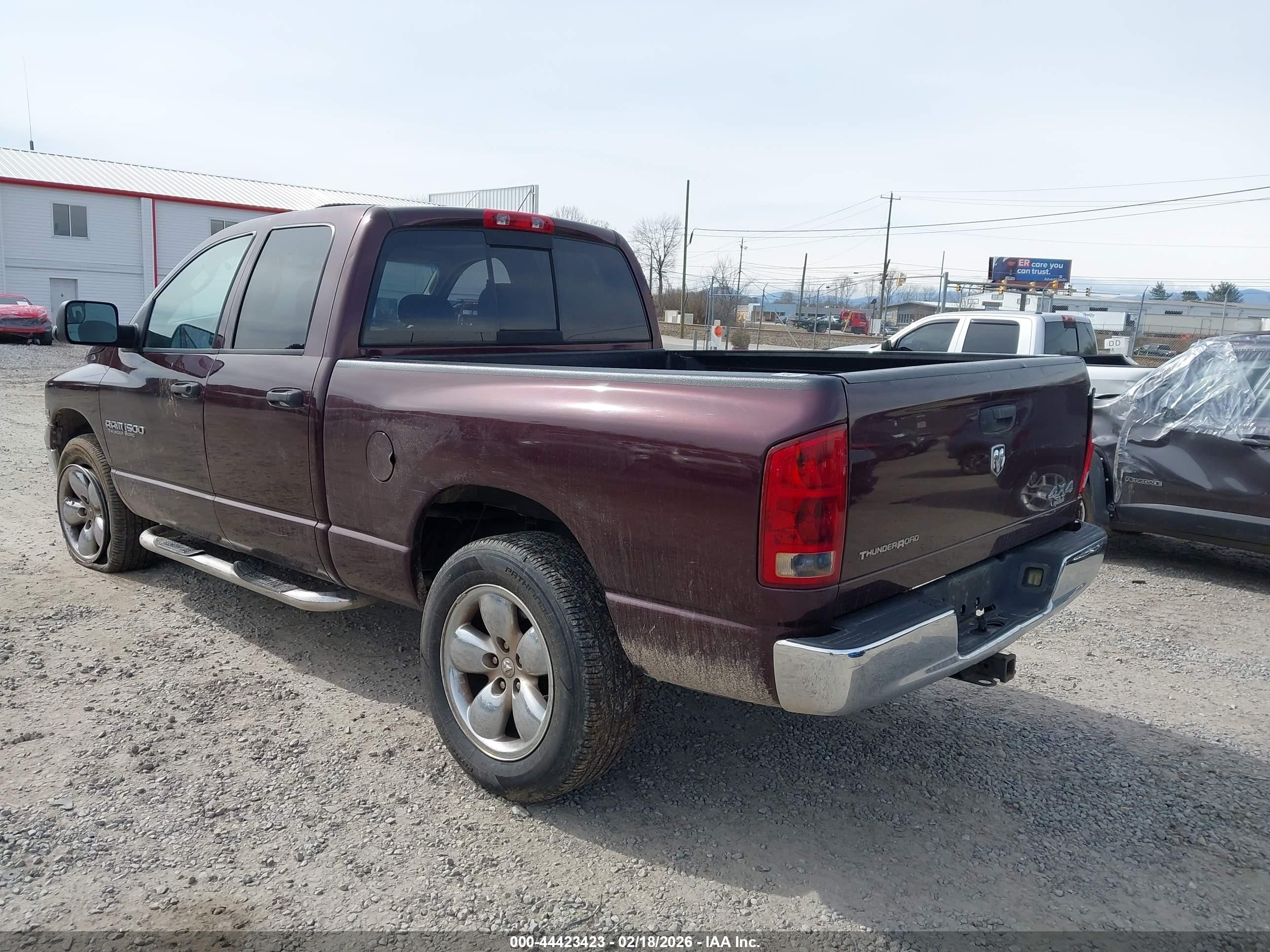 2005 Dodge Ram 1500 Slt/laramie Burgundy vin: 1D7HU18D25S142226
