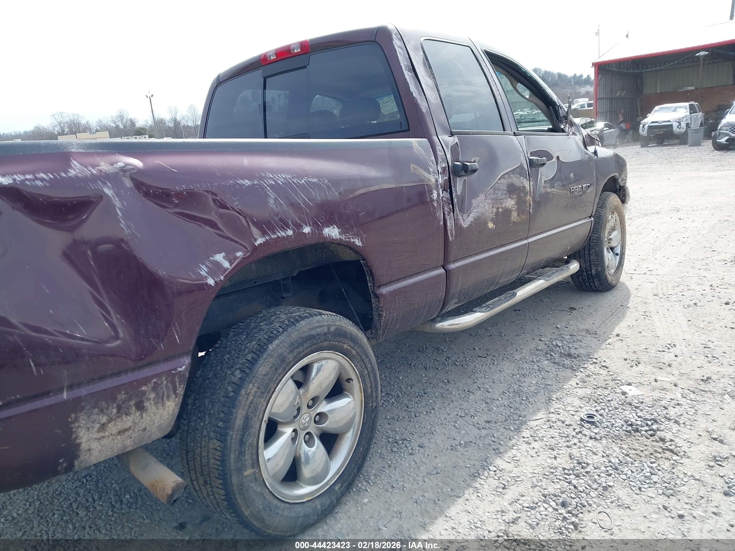 2005 Dodge Ram 1500 Slt/laramie Burgundy vin: 1D7HU18D25S142226