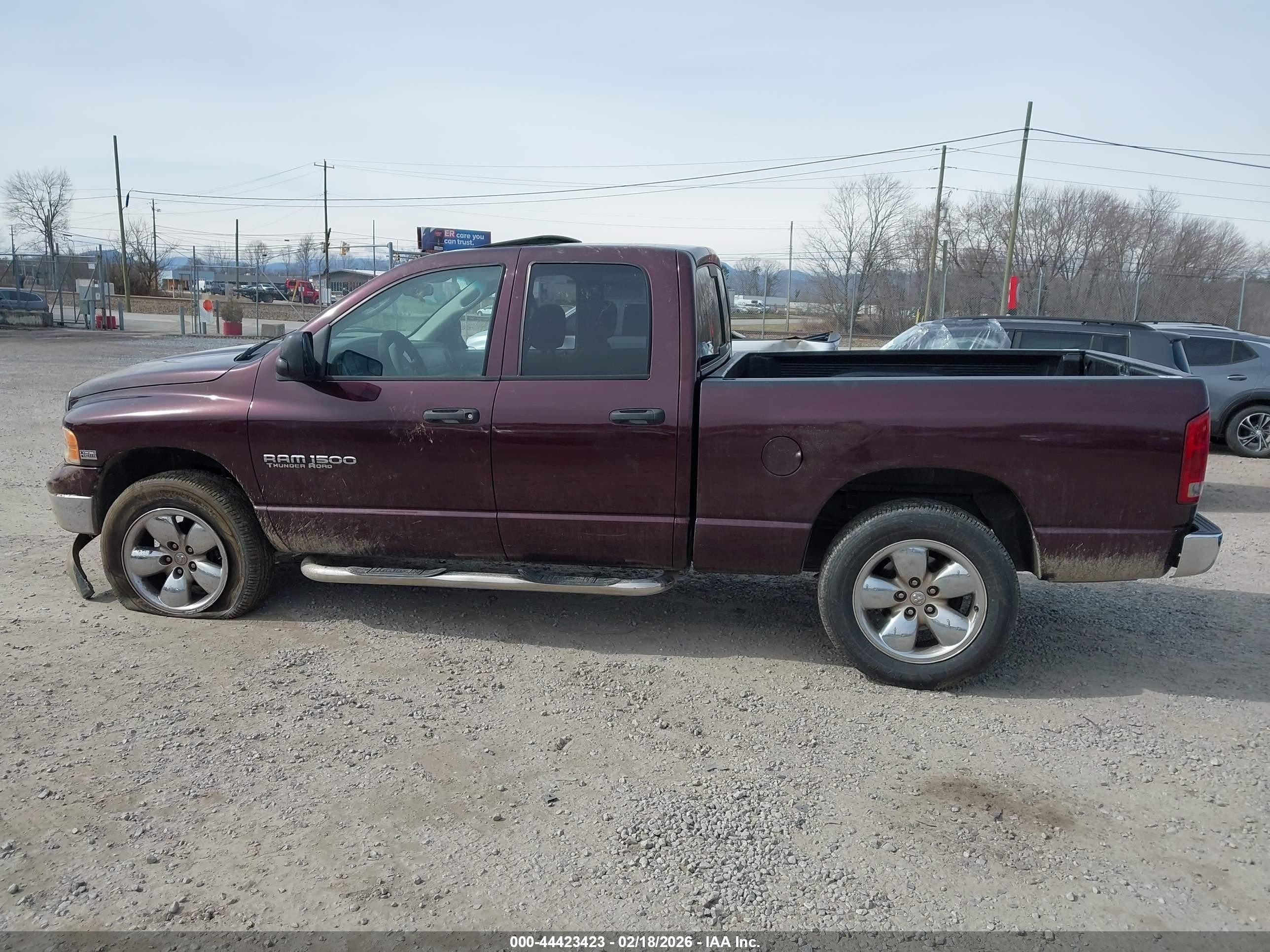 2005 Dodge Ram 1500 Slt/laramie Burgundy vin: 1D7HU18D25S142226