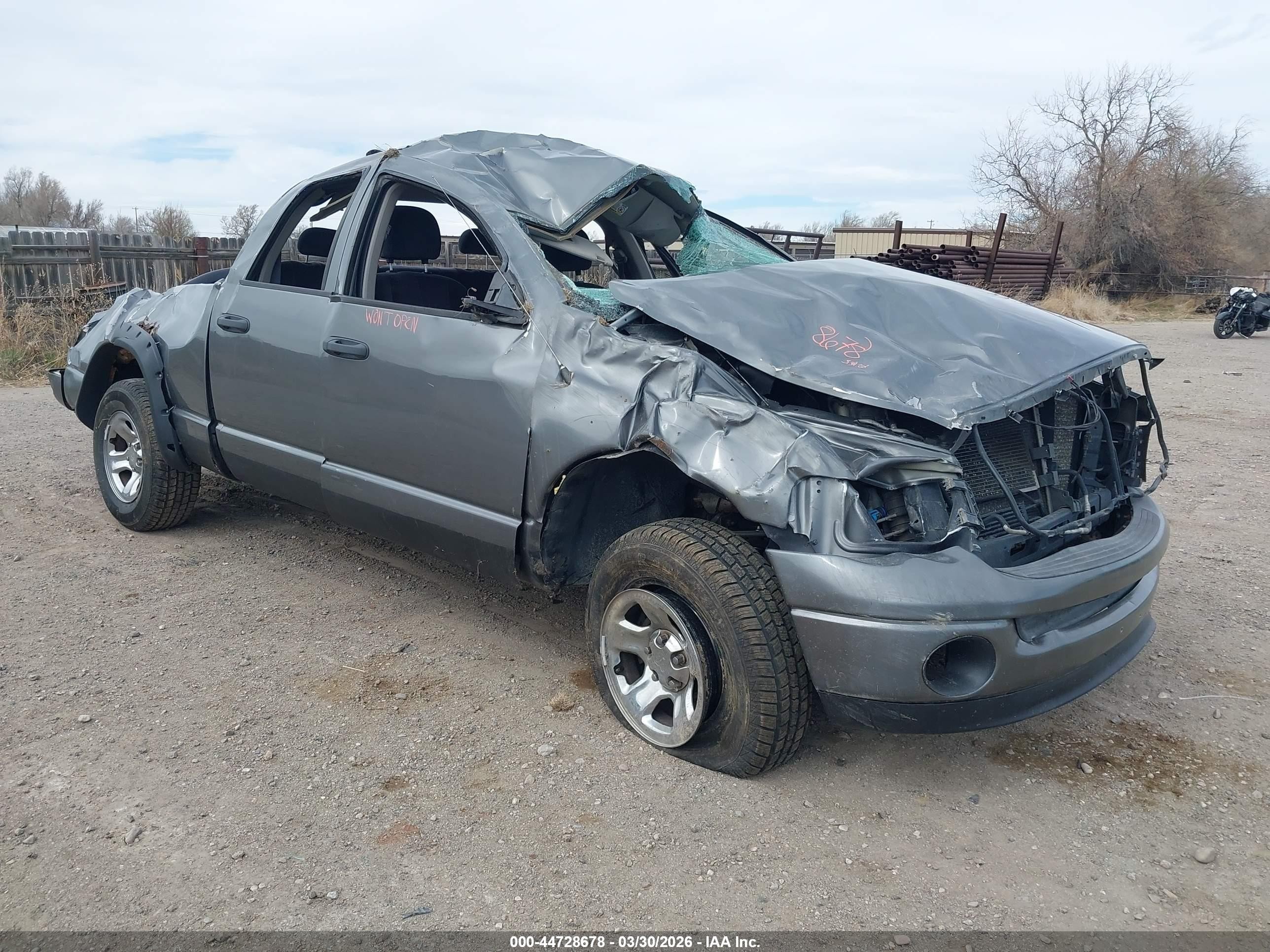 2005 Dodge Ram 1500 Slt/laramie Серый vin: 1D7HU18D25S255822
