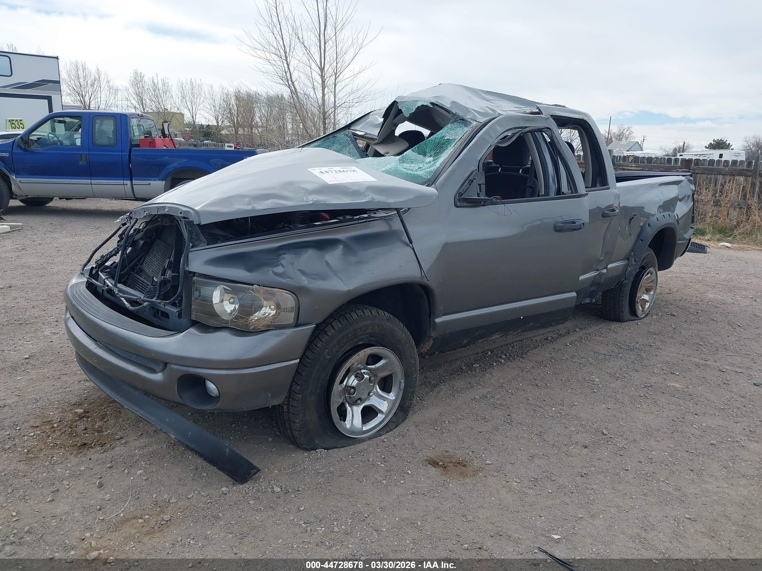 2005 Dodge Ram 1500 Slt/laramie Gray vin: 1D7HU18D25S255822