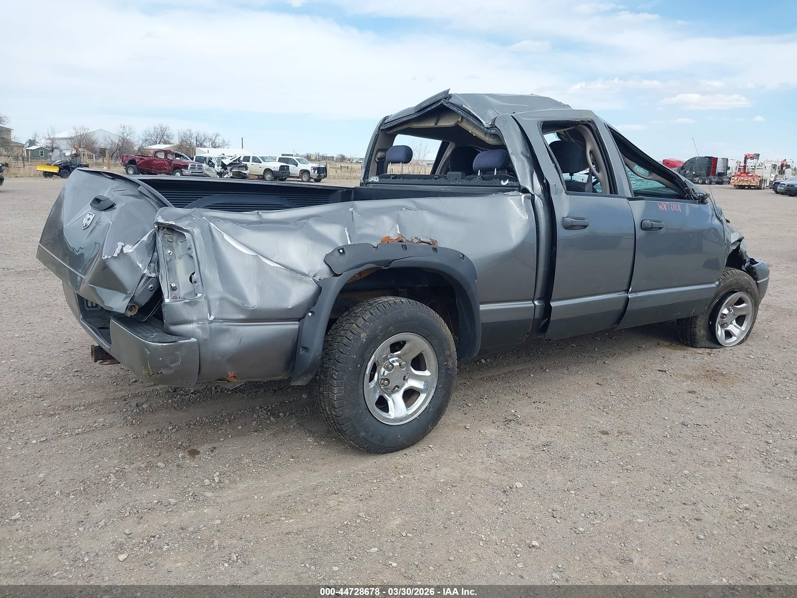 2005 Dodge Ram 1500 Slt/laramie Gray vin: 1D7HU18D25S255822