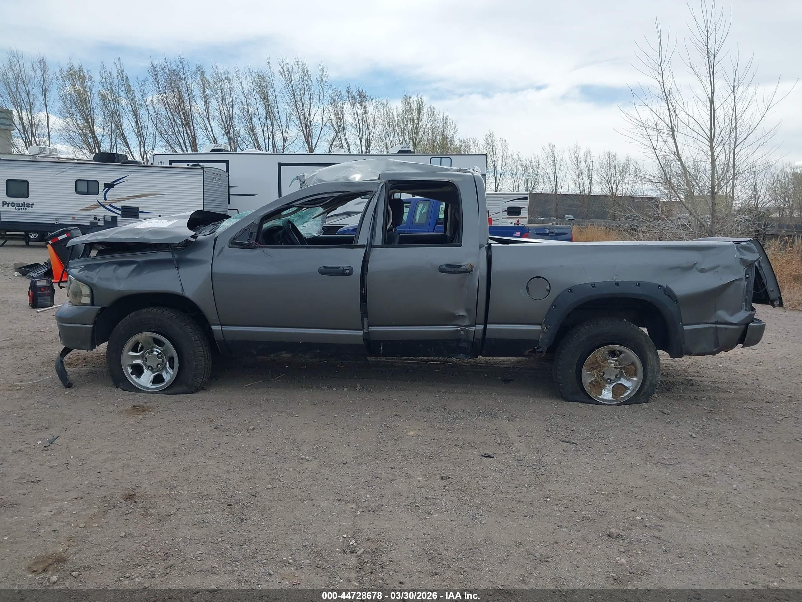 2005 Dodge Ram 1500 Slt/laramie Gray vin: 1D7HU18D25S255822