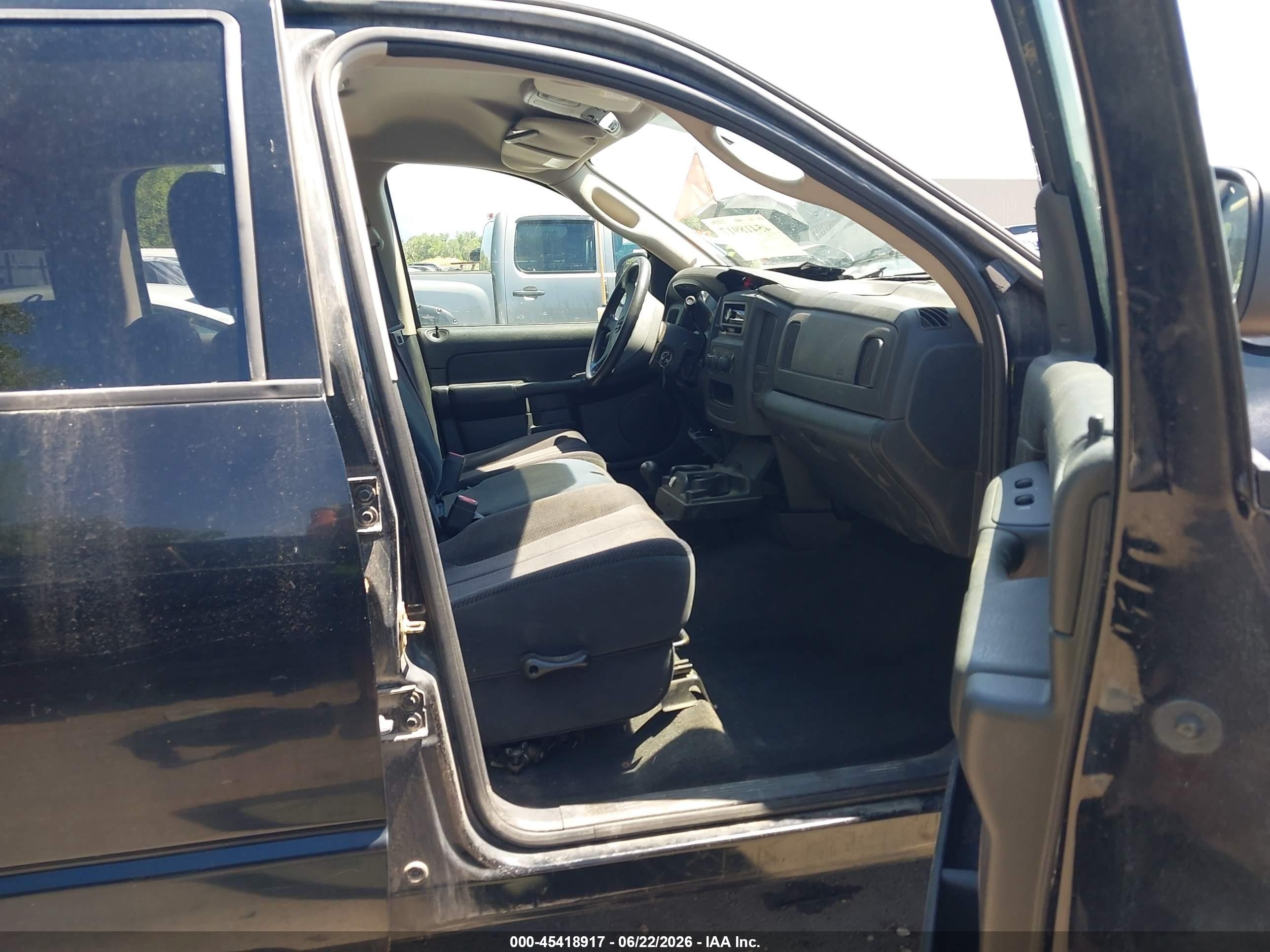 2003 Dodge Ram 1500 Slt/laramie/st Black vin: 1D7HU18D33J602934