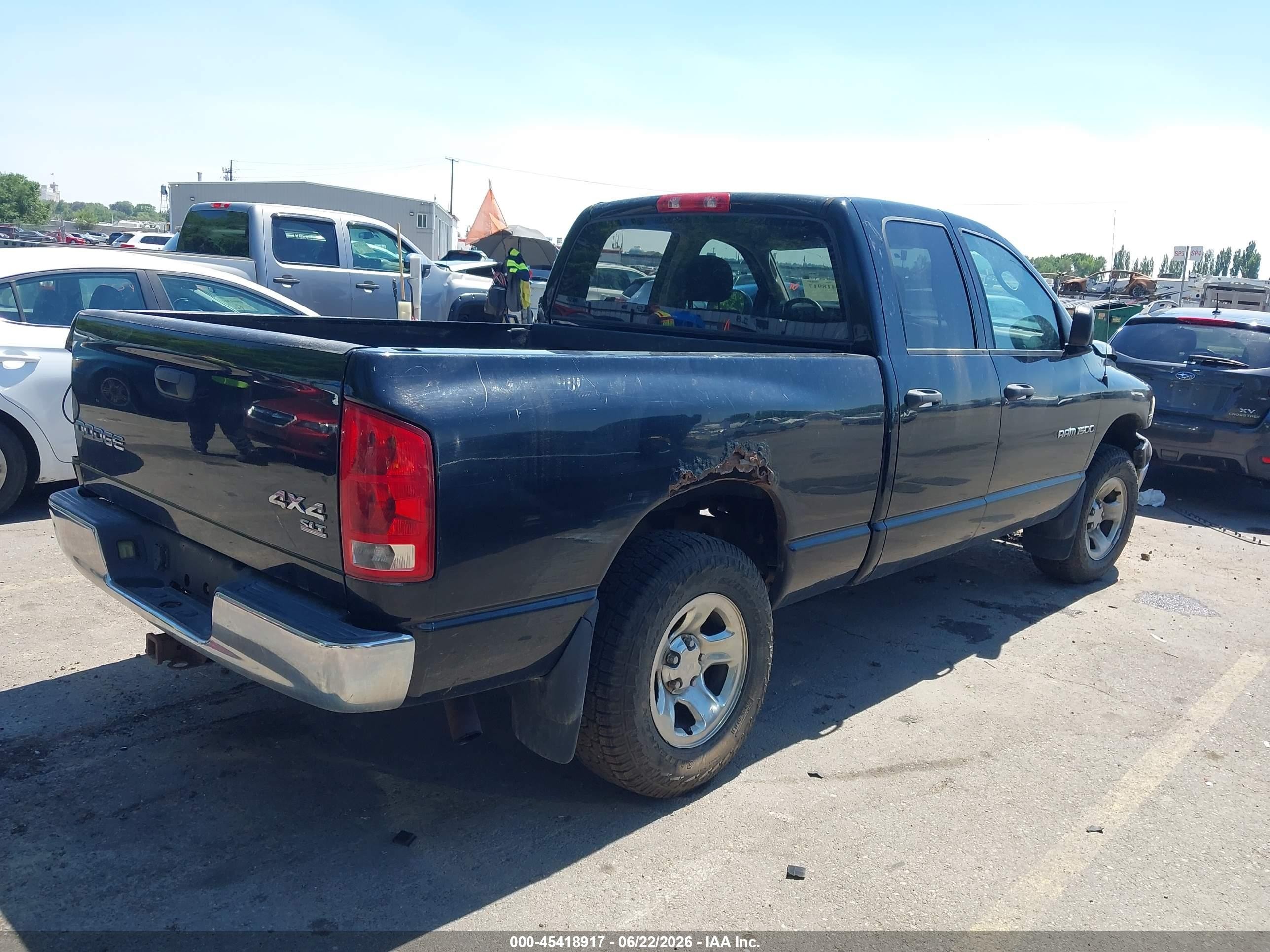 2003 Dodge Ram 1500 Slt/laramie/st Black vin: 1D7HU18D33J602934