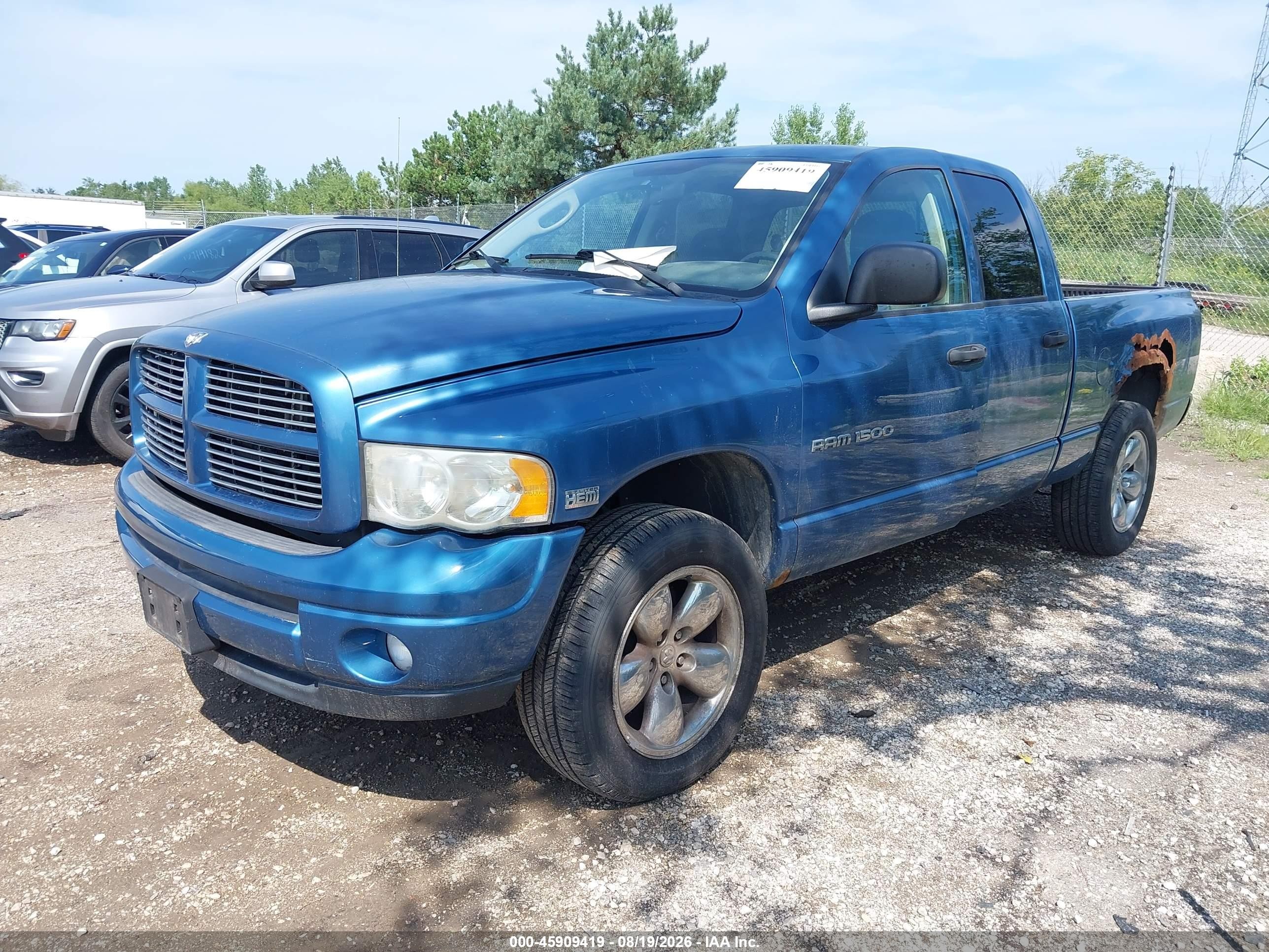 2003 Dodge Ram 1500 Slt/laramie/st Синий vin: 1D7HU18D33J618275