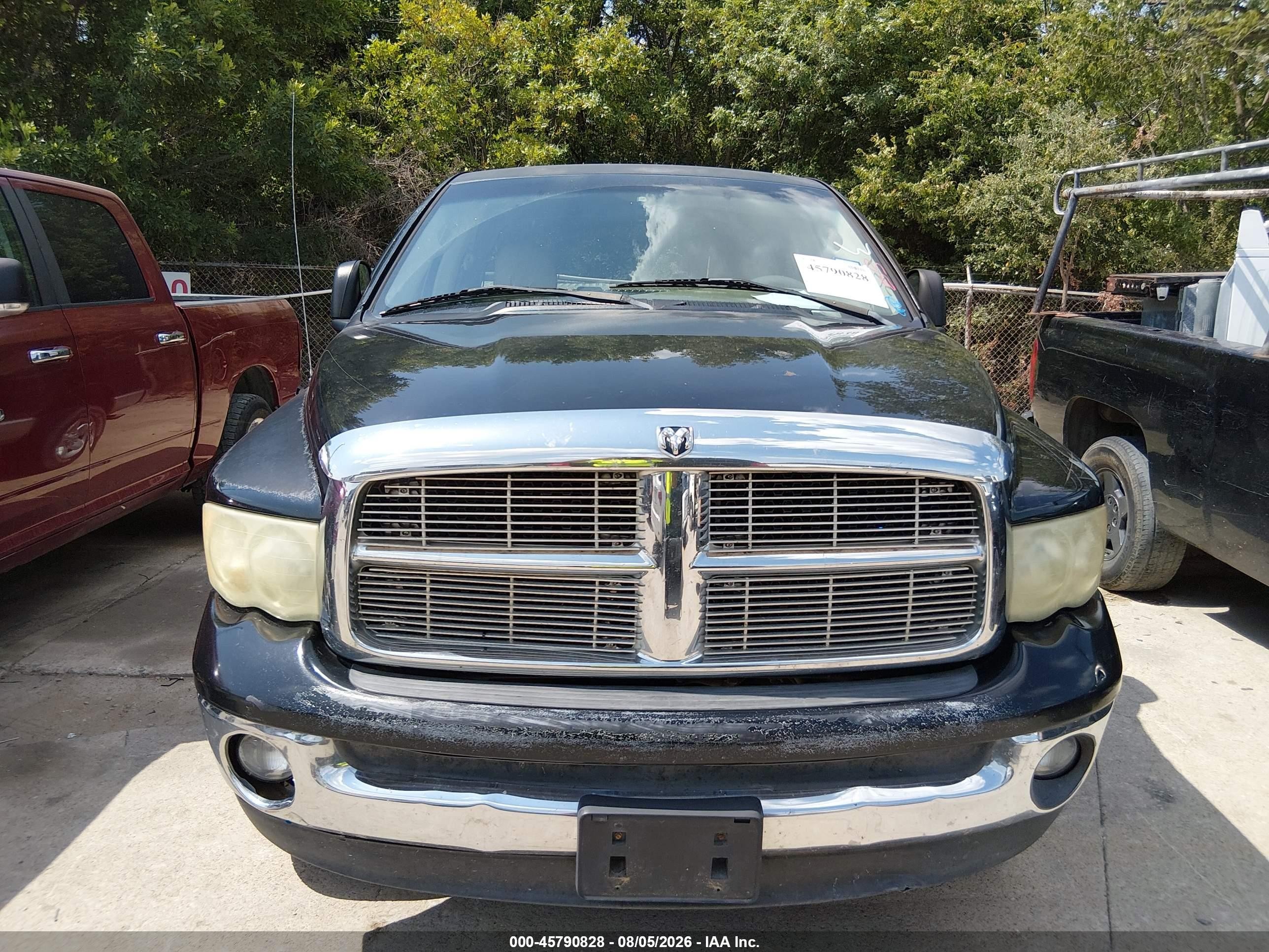 2003 Dodge Ram 1500 Slt/laramie/st Black vin: 1D7HU18D33S216878