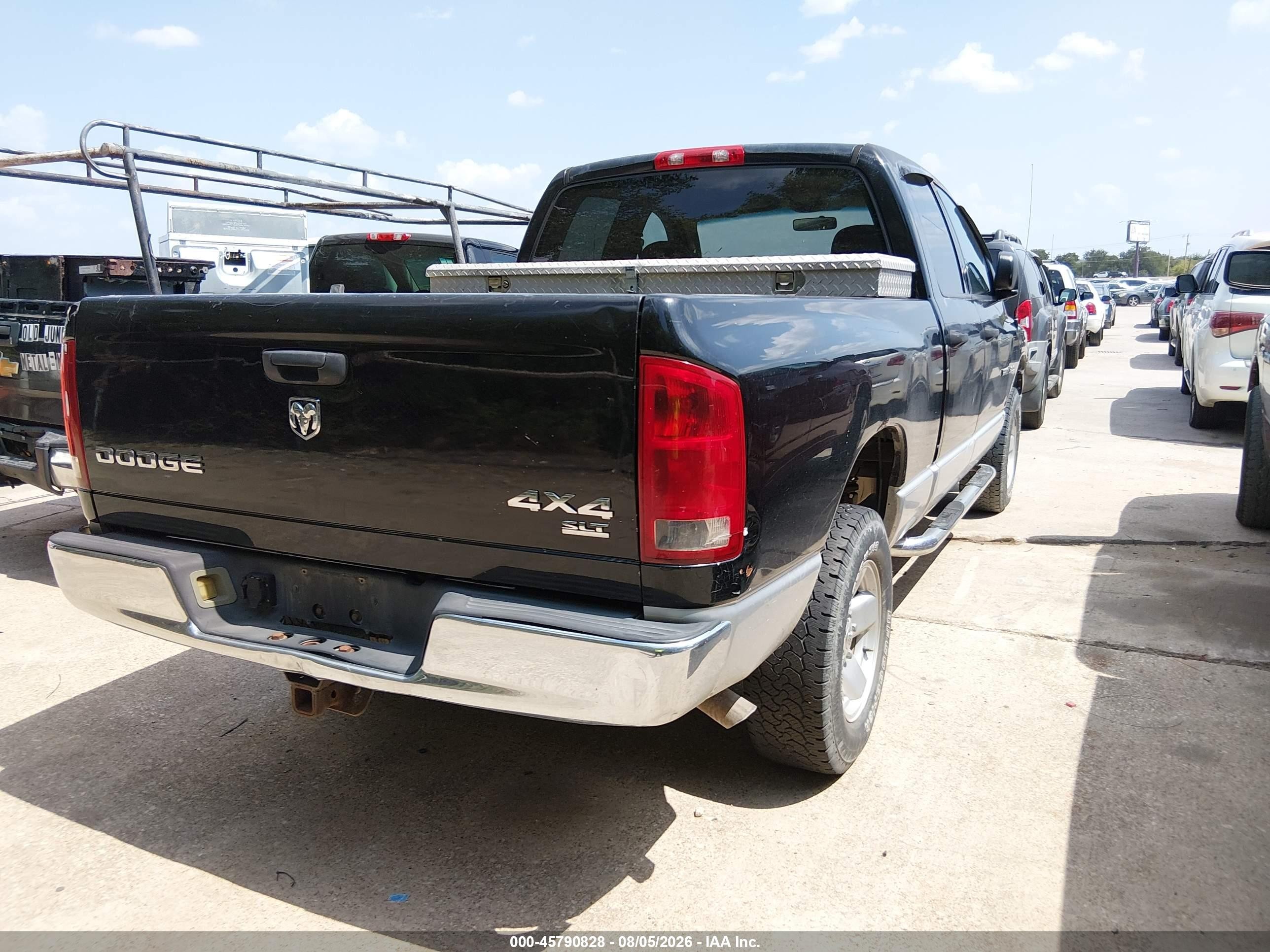 2003 Dodge Ram 1500 Slt/laramie/st Black vin: 1D7HU18D33S216878