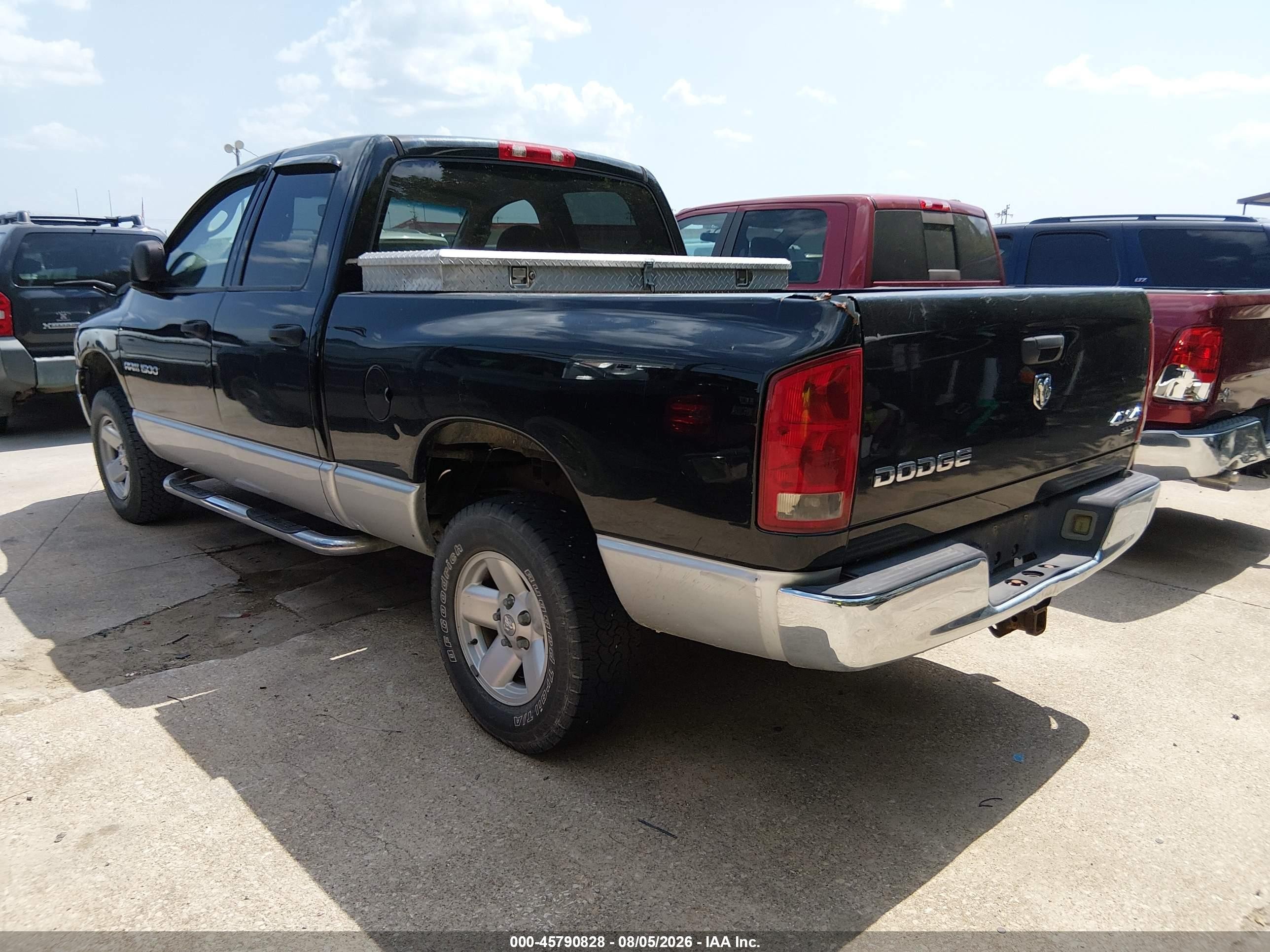 2003 Dodge Ram 1500 Slt/laramie/st Black vin: 1D7HU18D33S216878