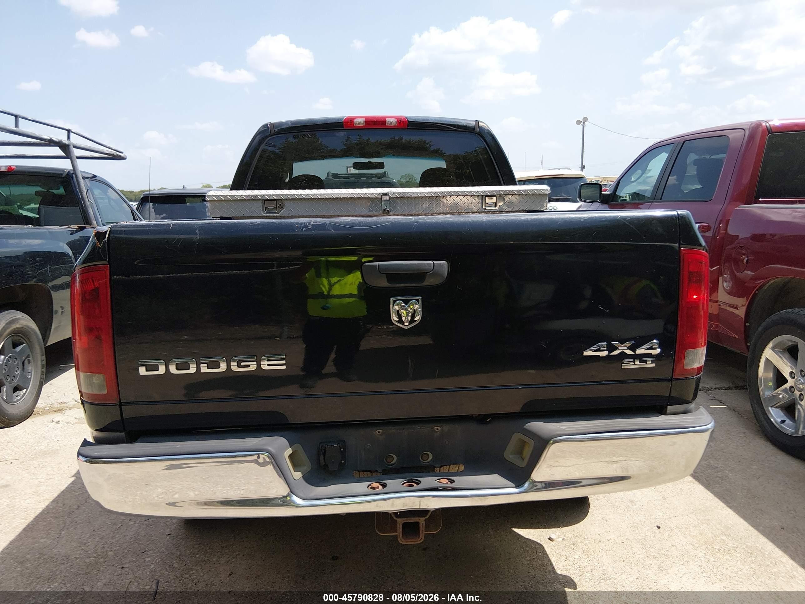2003 Dodge Ram 1500 Slt/laramie/st Black vin: 1D7HU18D33S216878