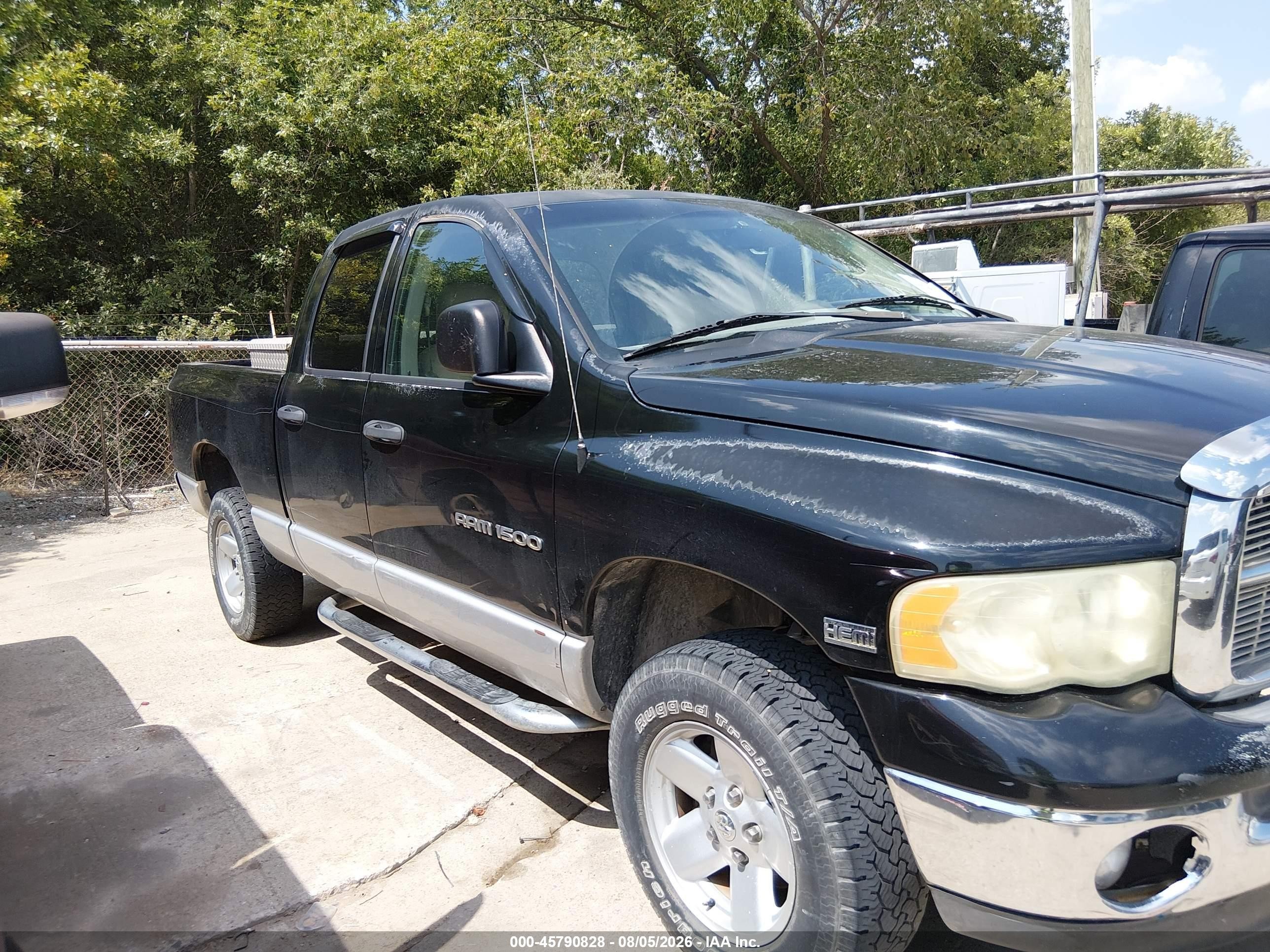 2003 Dodge Ram 1500 Slt/laramie/st Black vin: 1D7HU18D33S216878