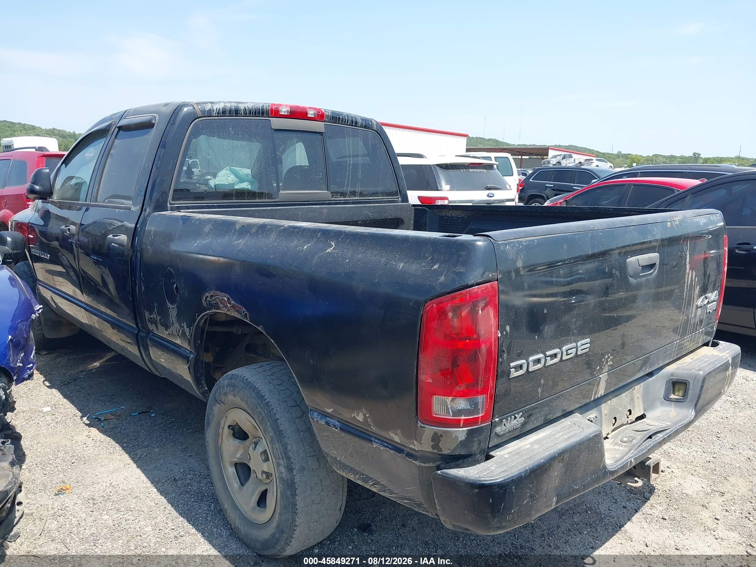 2003 Dodge Ram 1500 Slt/laramie/st Black vin: 1D7HU18D33S317192
