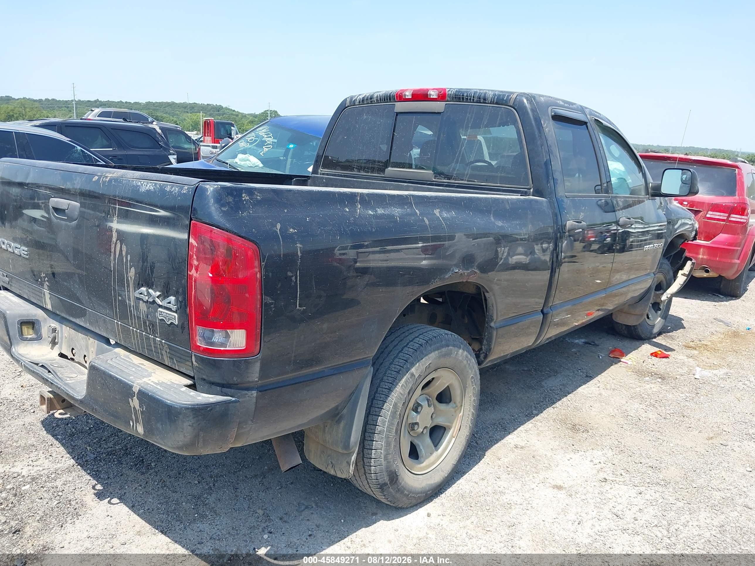 2003 Dodge Ram 1500 Slt/laramie/st Black vin: 1D7HU18D33S317192