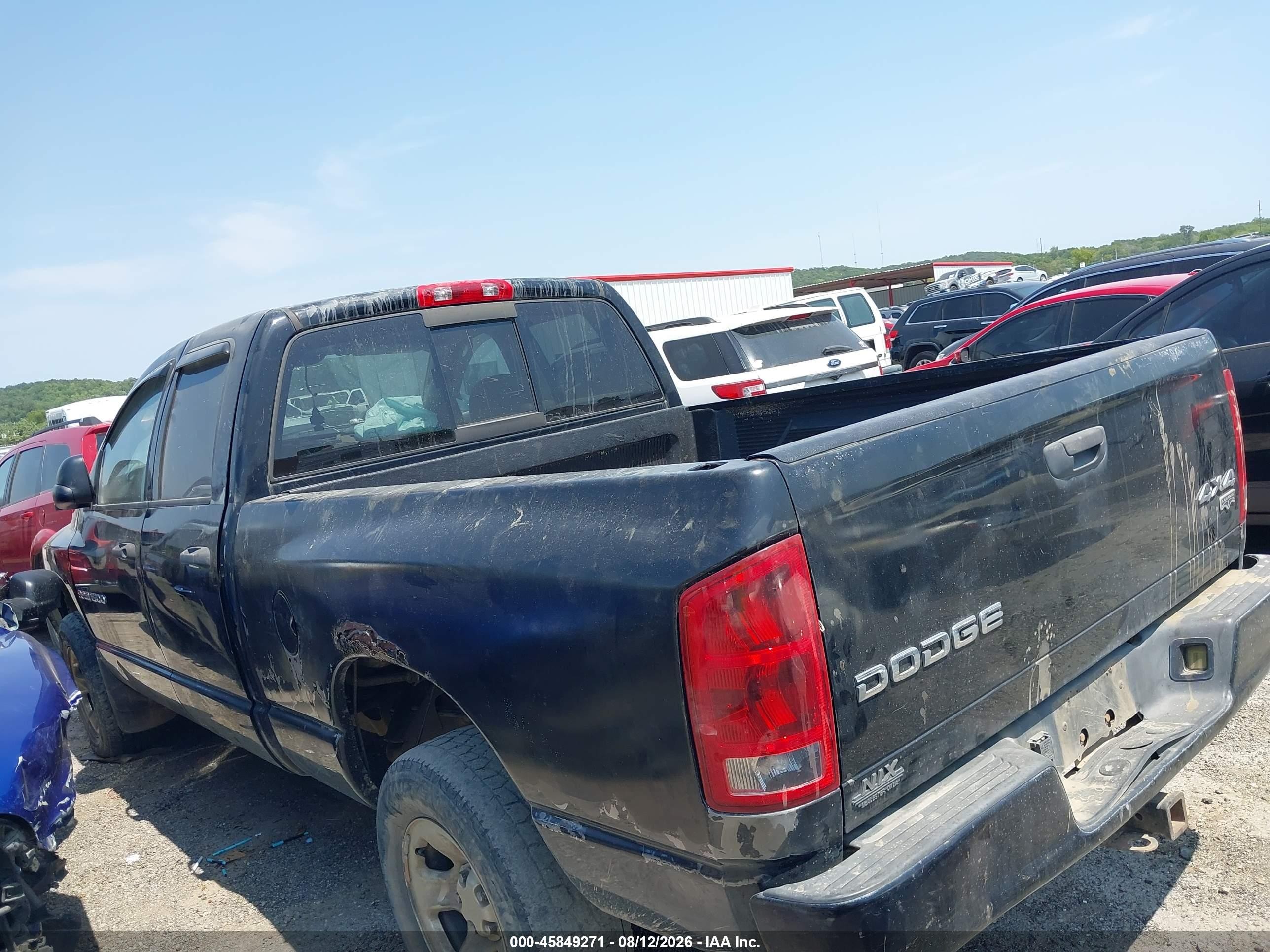 2003 Dodge Ram 1500 Slt/laramie/st Black vin: 1D7HU18D33S317192