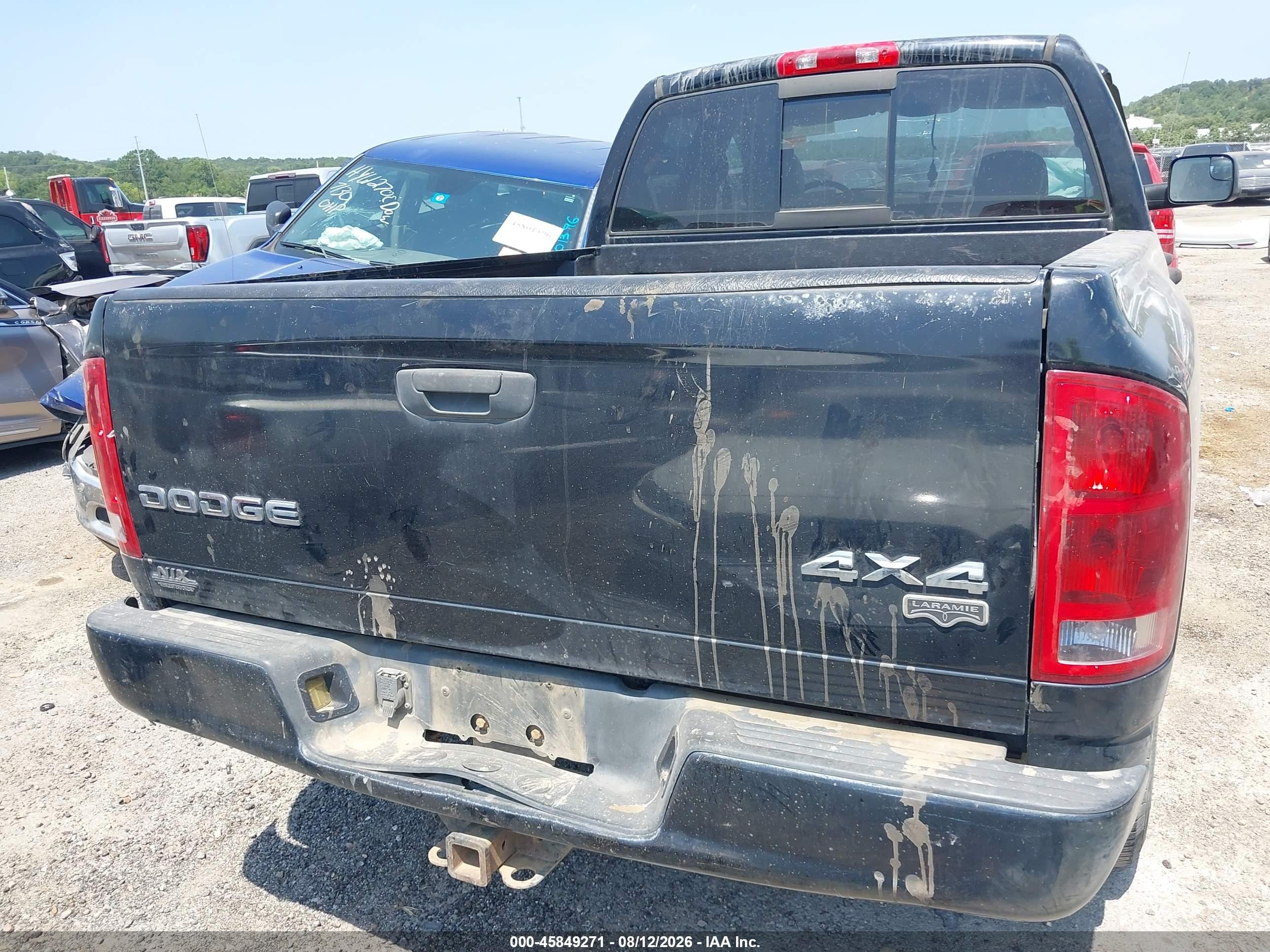 2003 Dodge Ram 1500 Slt/laramie/st Black vin: 1D7HU18D33S317192