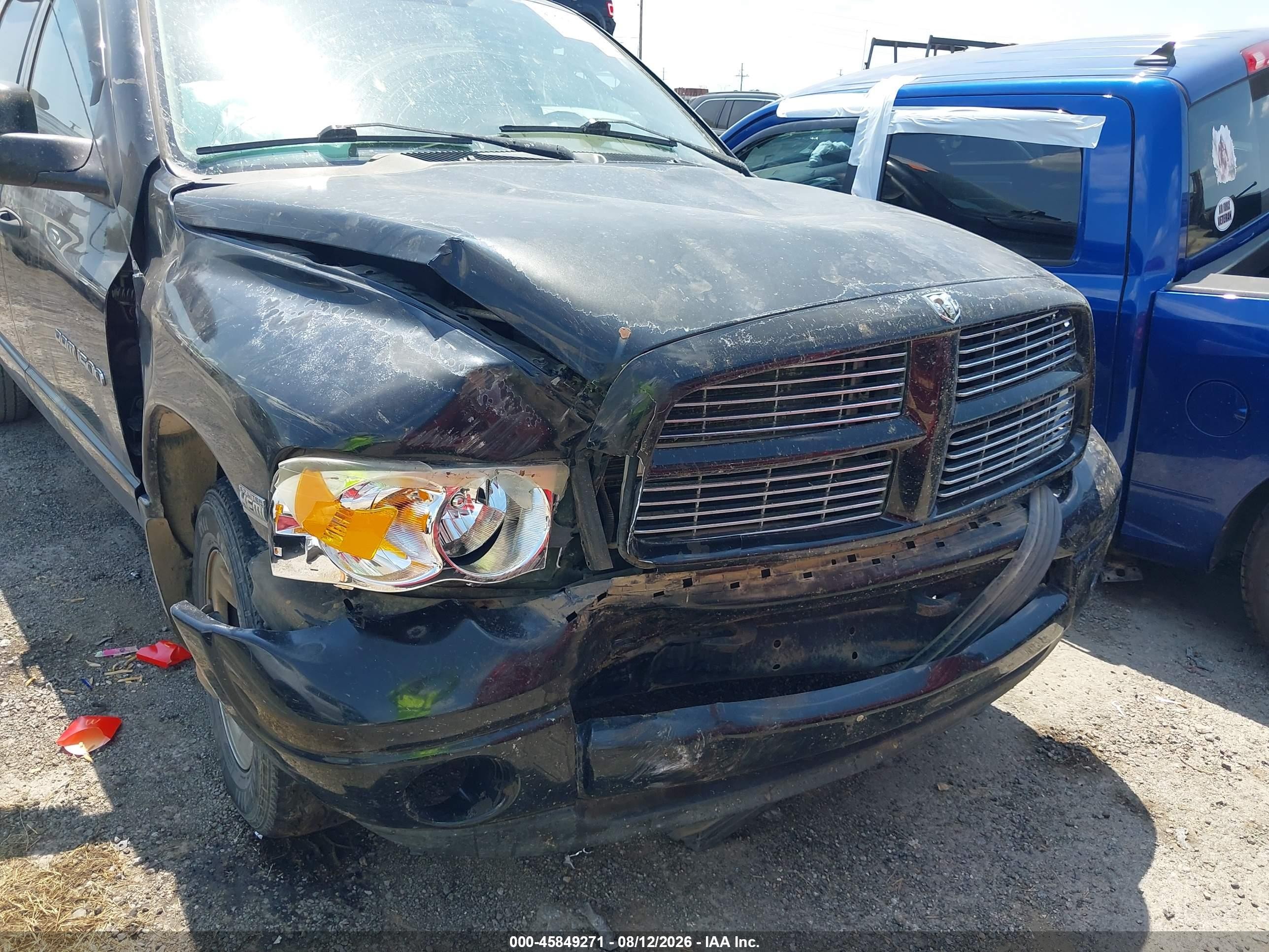 2003 Dodge Ram 1500 Slt/laramie/st Black vin: 1D7HU18D33S317192