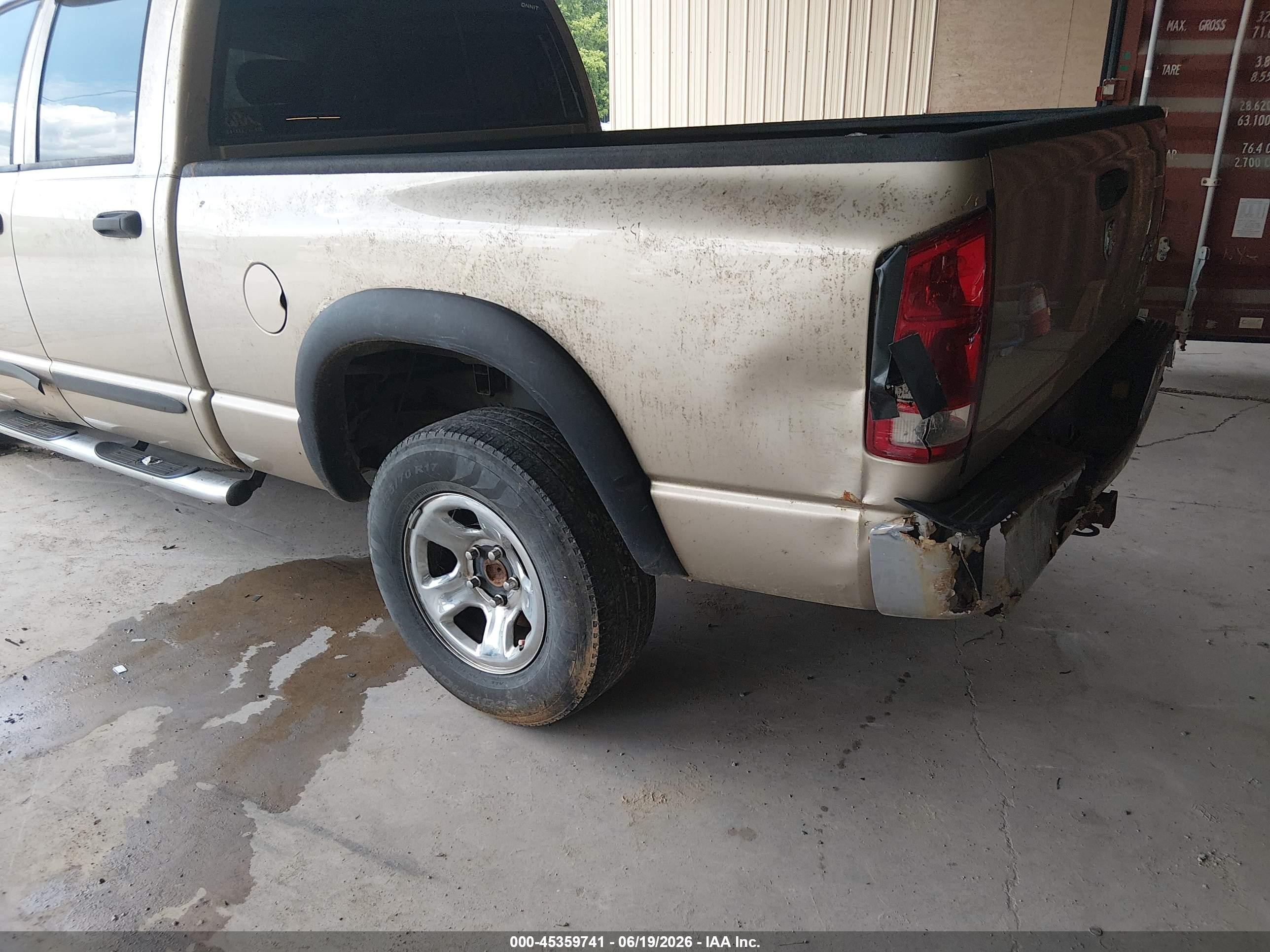 2005 Dodge Ram 1500 Slt/laramie Коричневый vin: 1D7HU18D35S108599