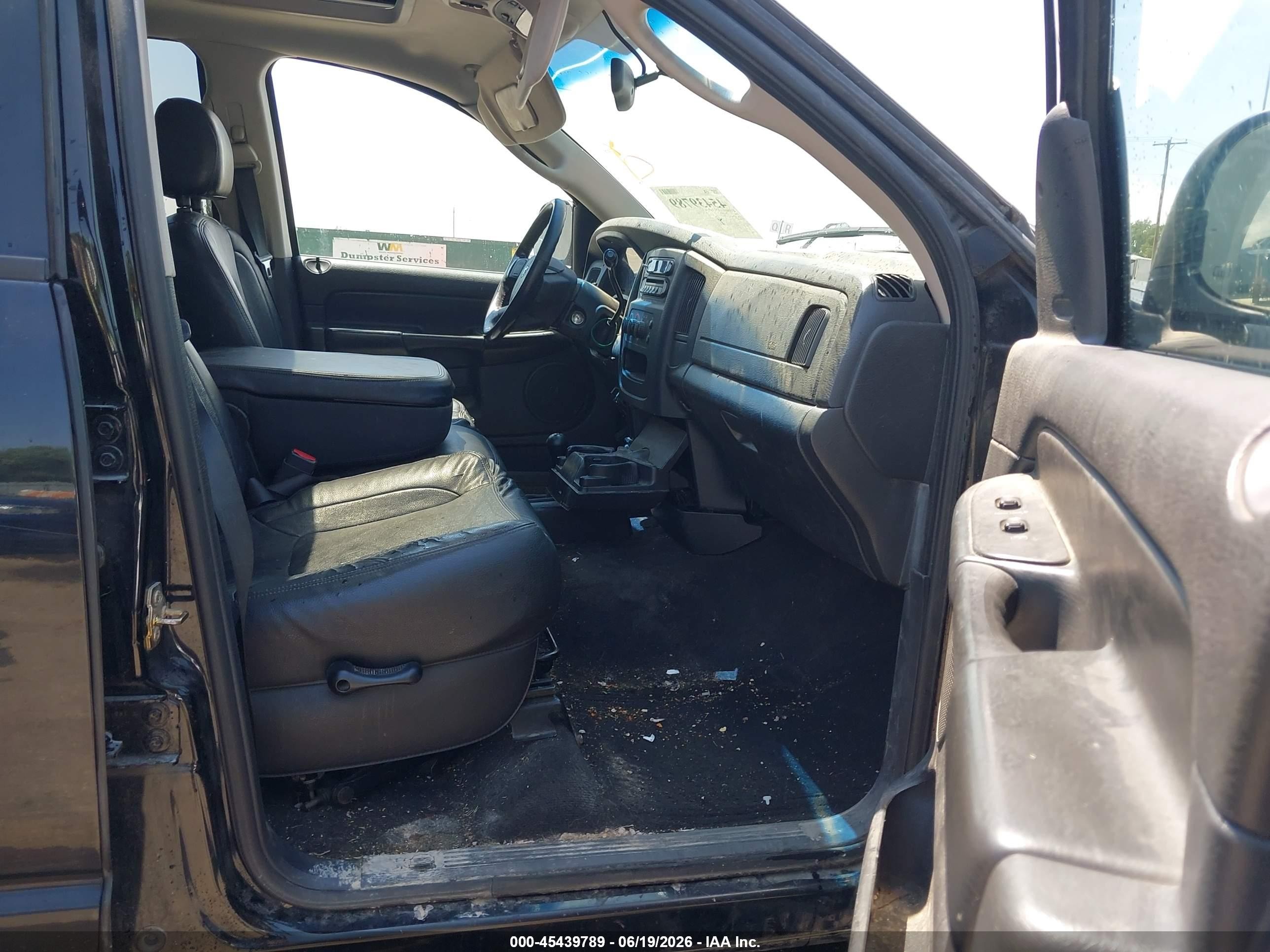 2005 Dodge Ram 1500 Slt/laramie Black vin: 1D7HU18D35S352916