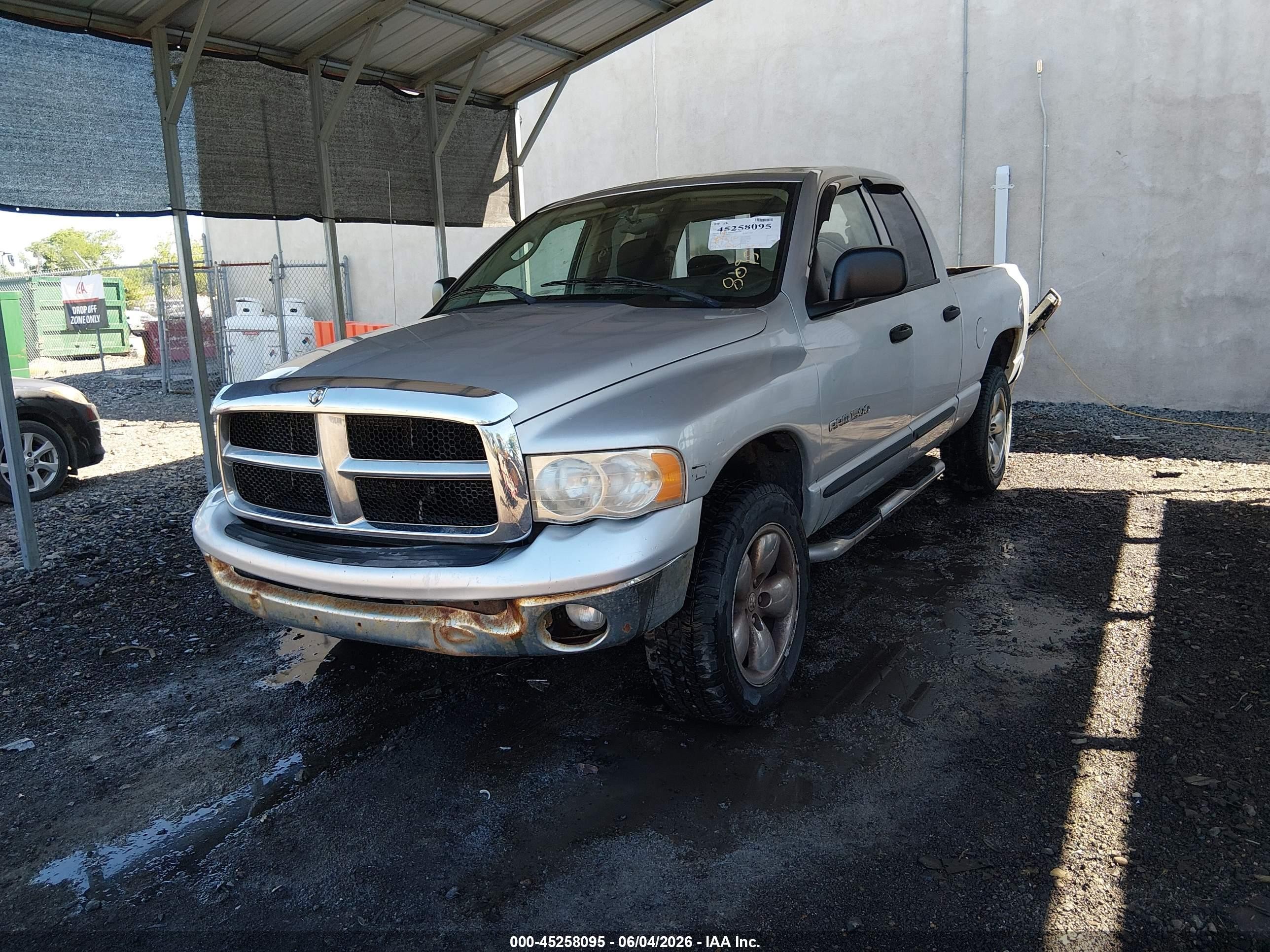 2005 Dodge Ram 1500 Slt/laramie Silver vin: 1D7HU18D35S365181