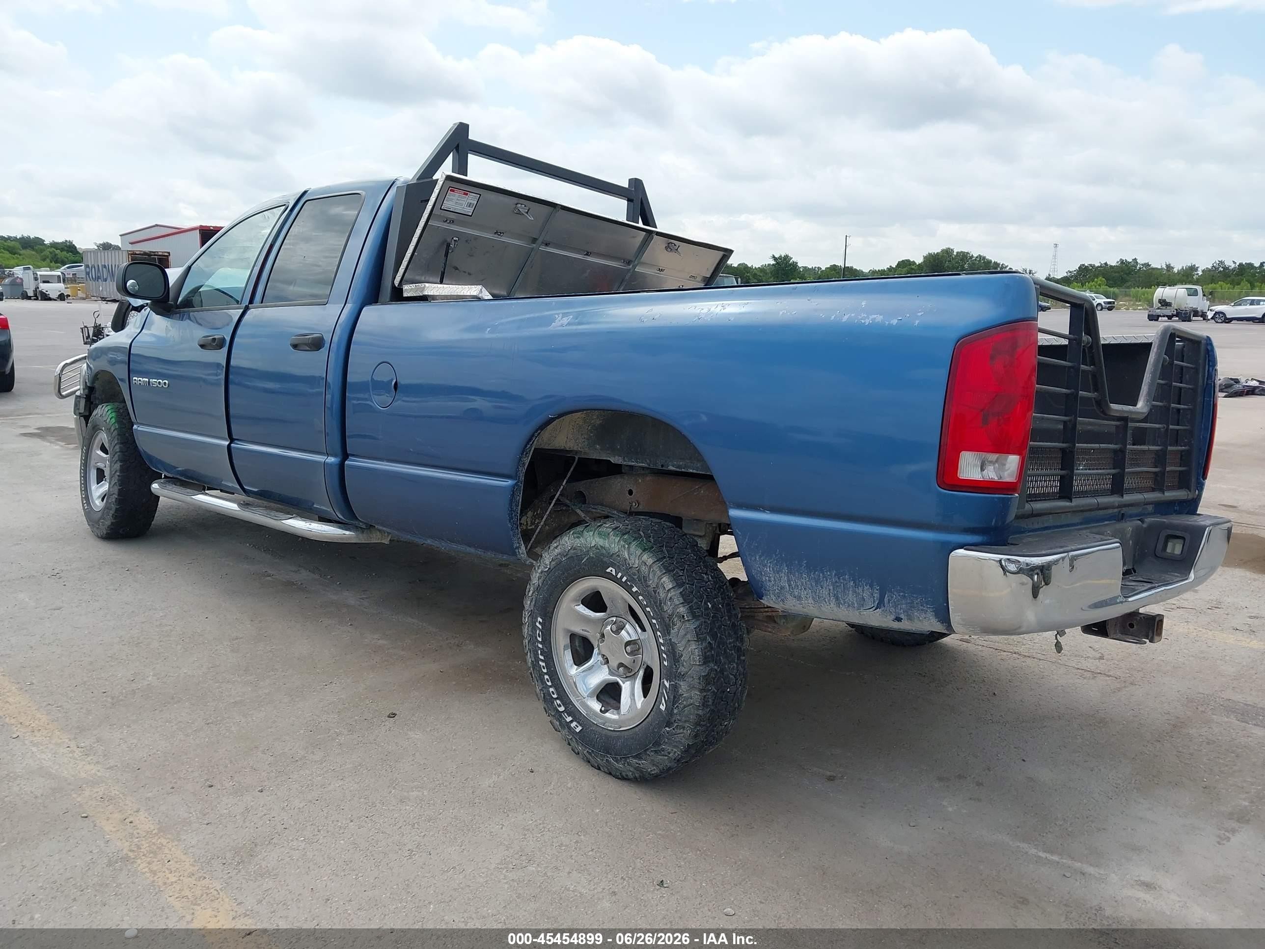 2005 Dodge Ram 1500 Slt/laramie Синий vin: 1D7HU18D45J607434