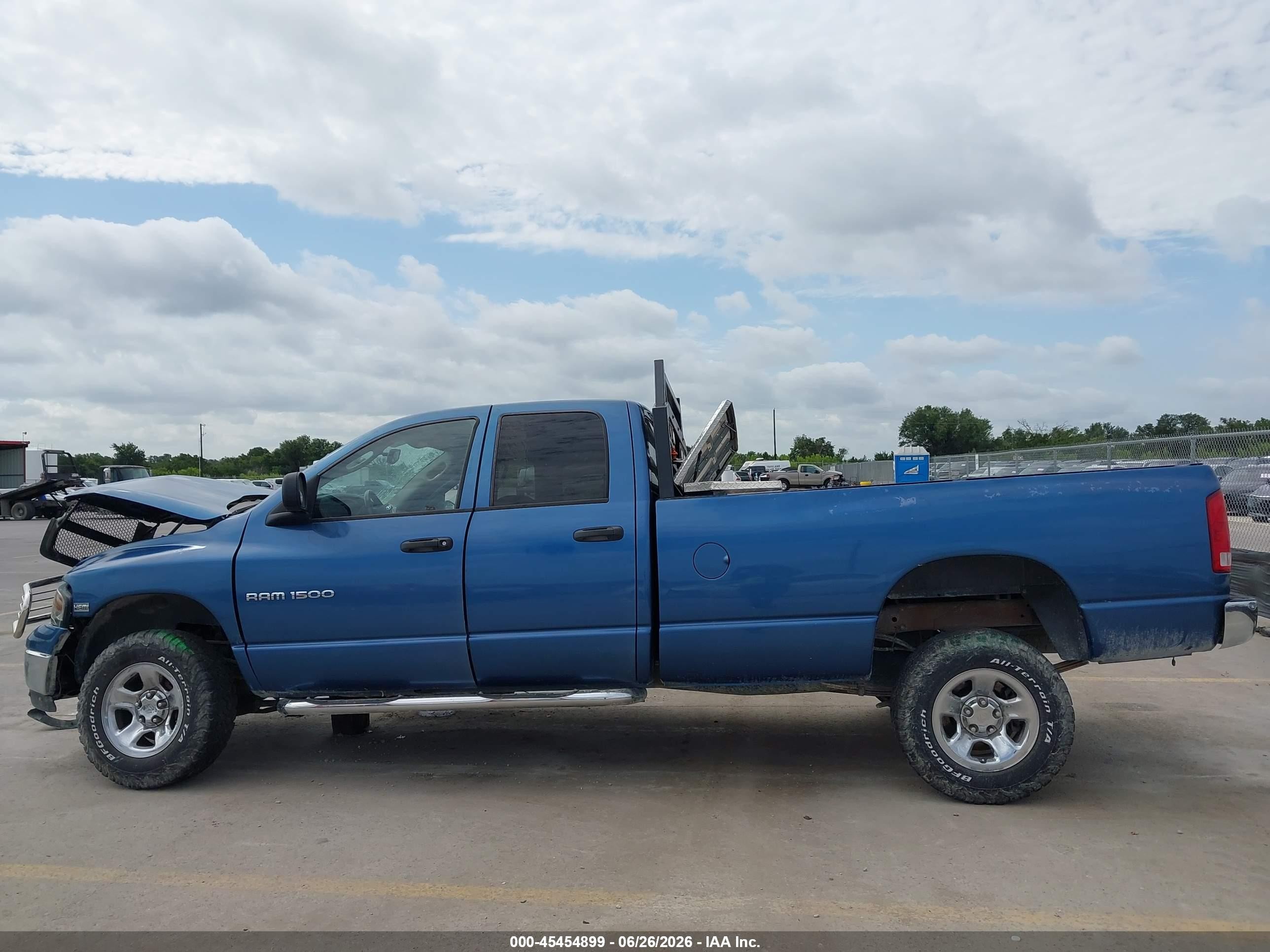 2005 Dodge Ram 1500 Slt/laramie Синий vin: 1D7HU18D45J607434