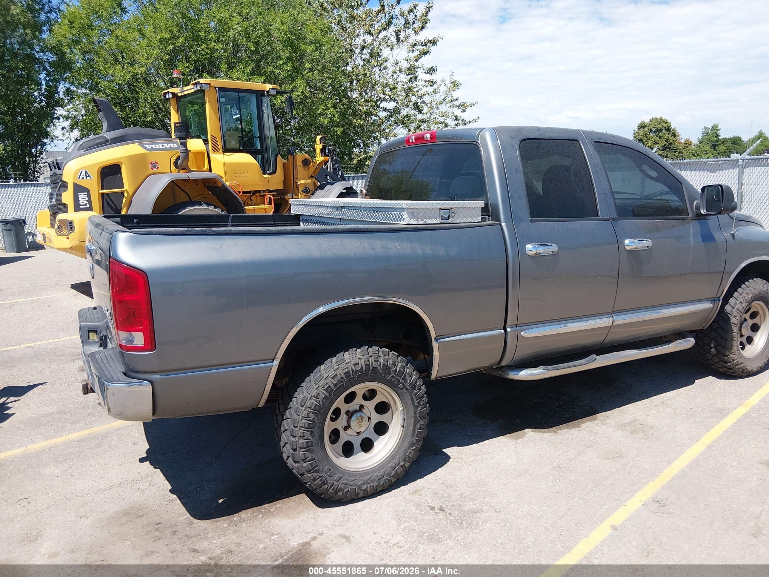 2005 Dodge Ram 1500 Slt/laramie Gray vin: 1D7HU18D45S129476