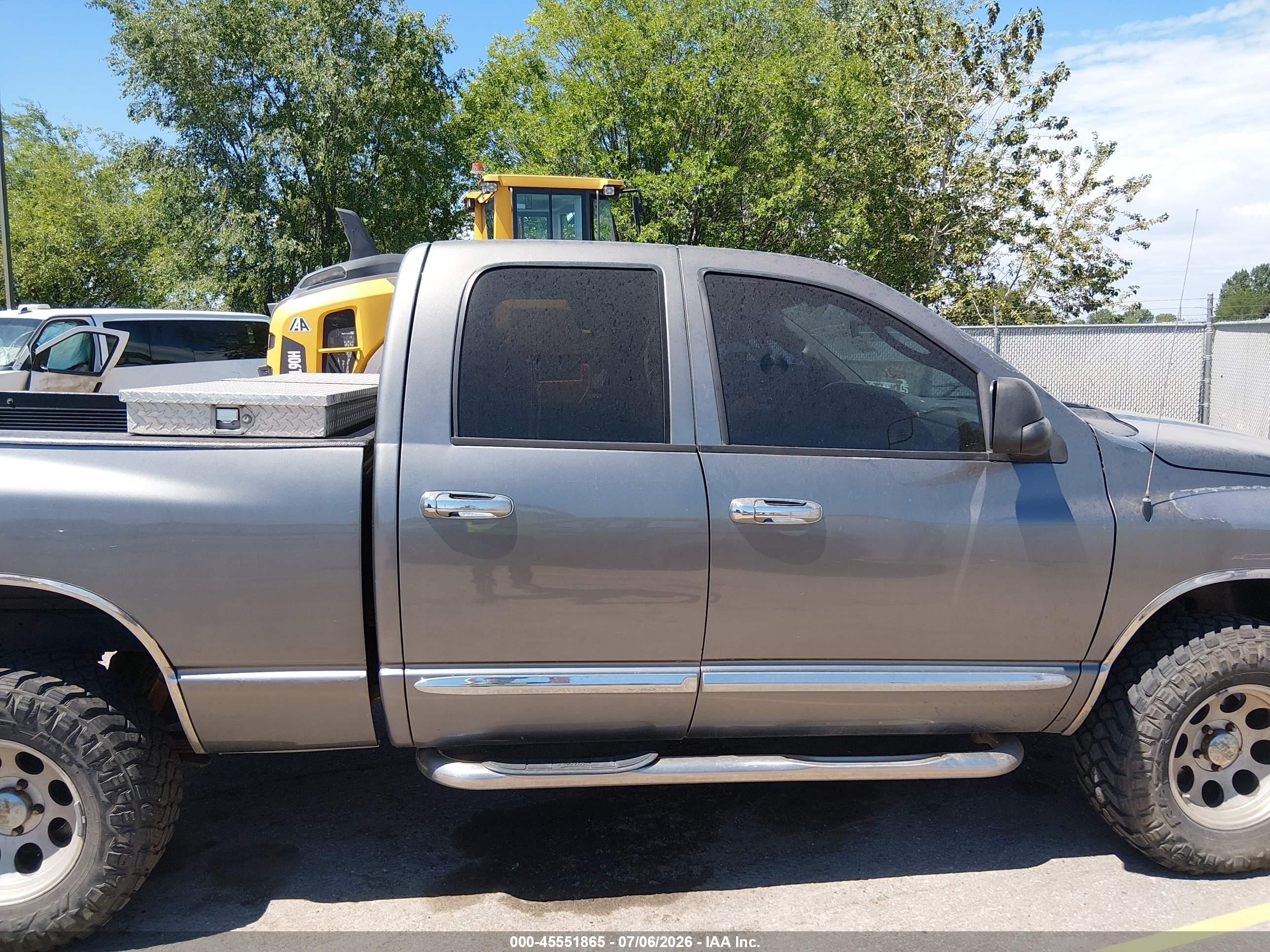 2005 Dodge Ram 1500 Slt/laramie Gray vin: 1D7HU18D45S129476