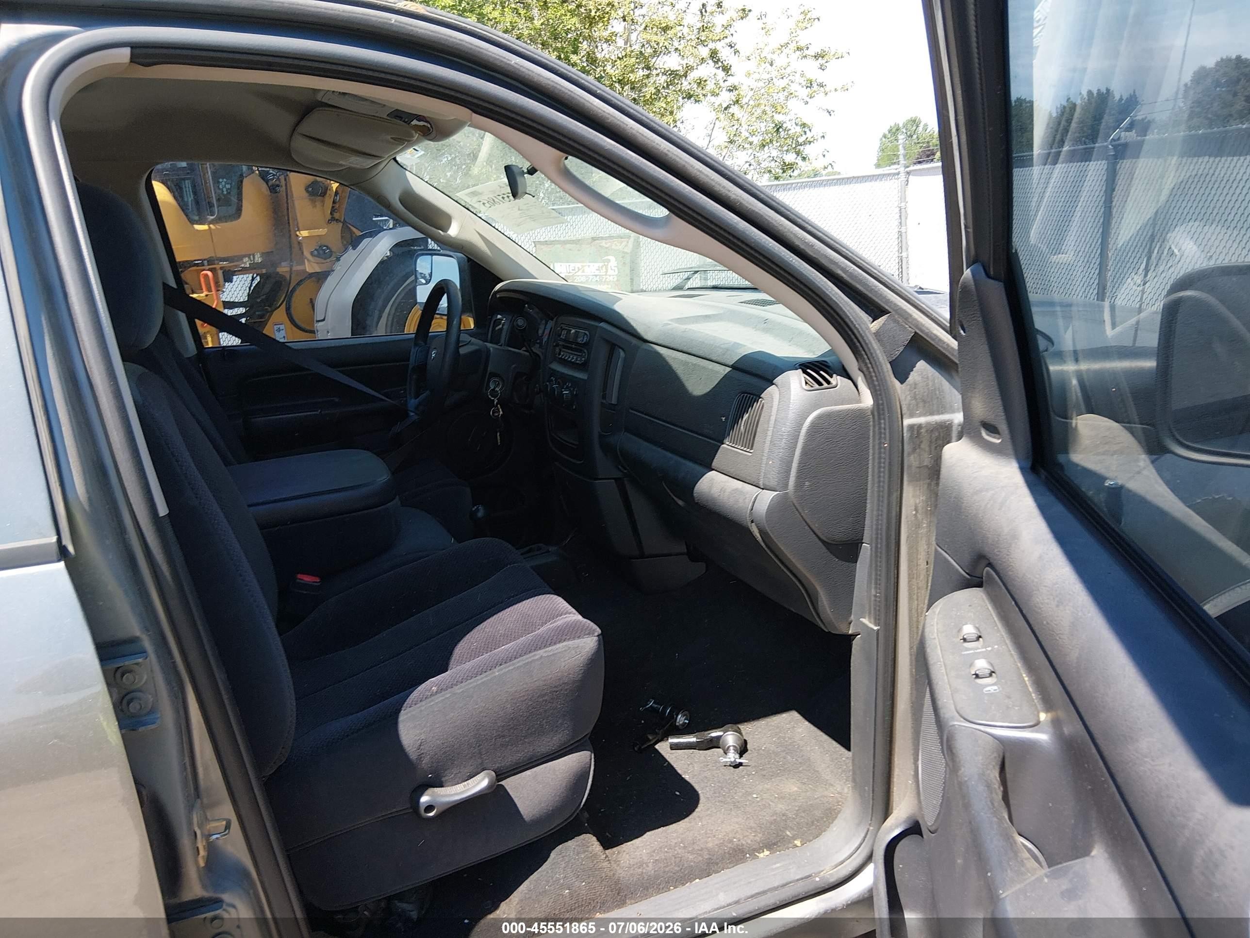 2005 Dodge Ram 1500 Slt/laramie Gray vin: 1D7HU18D45S129476
