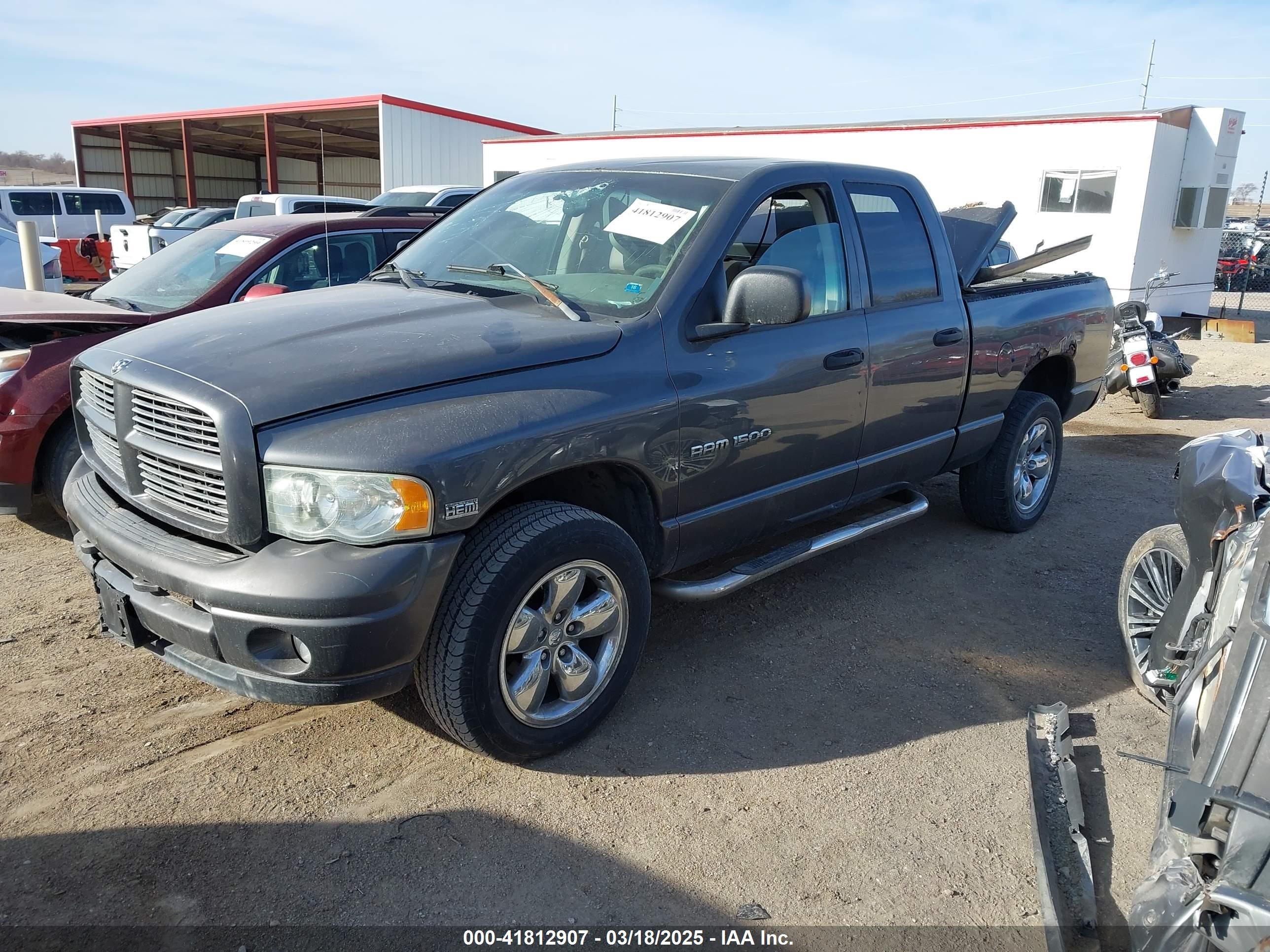 2003 Dodge Ram 1500   Серый vin: 1D7HU18D53S293803